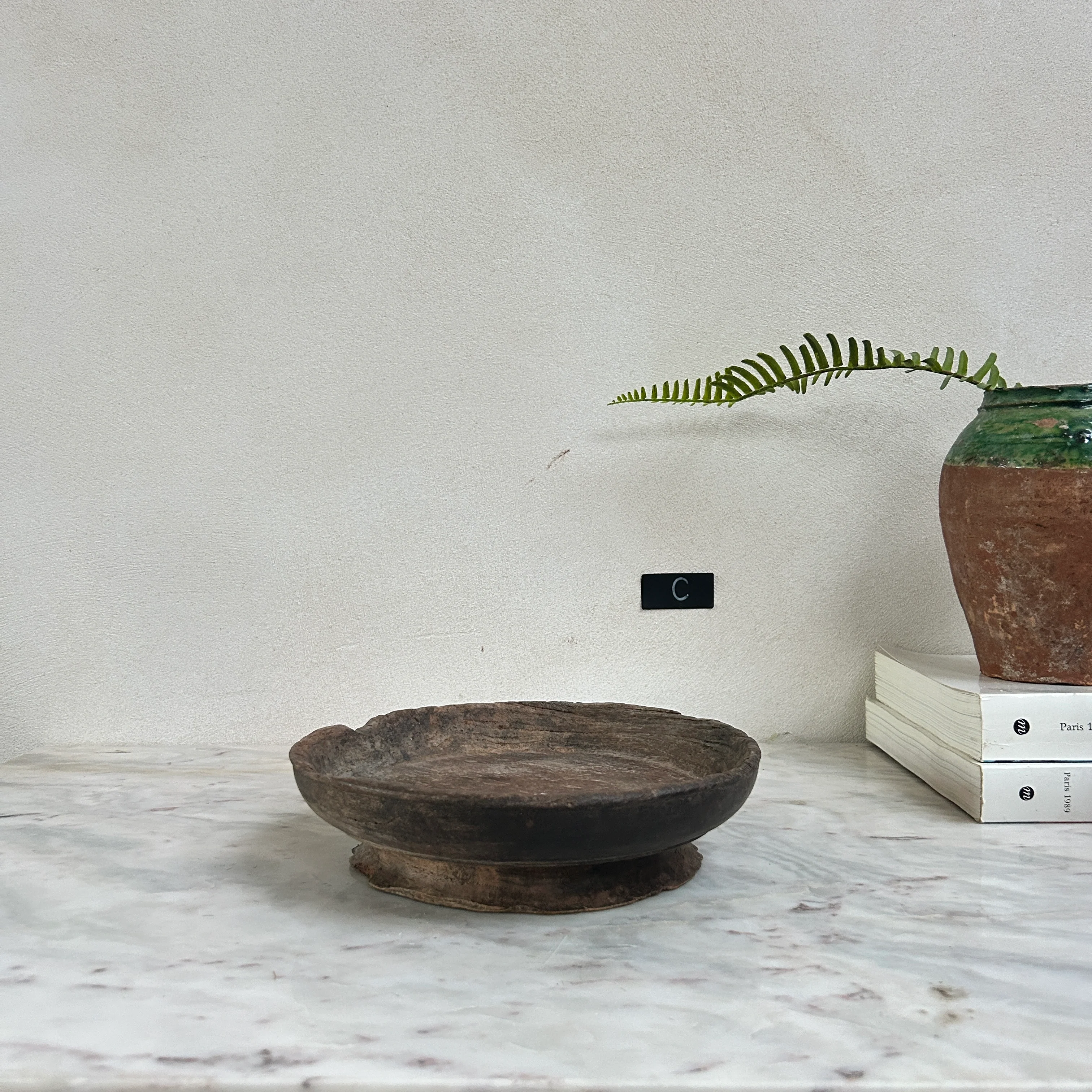Antique hand turned wood bowl | Batak - Image 10