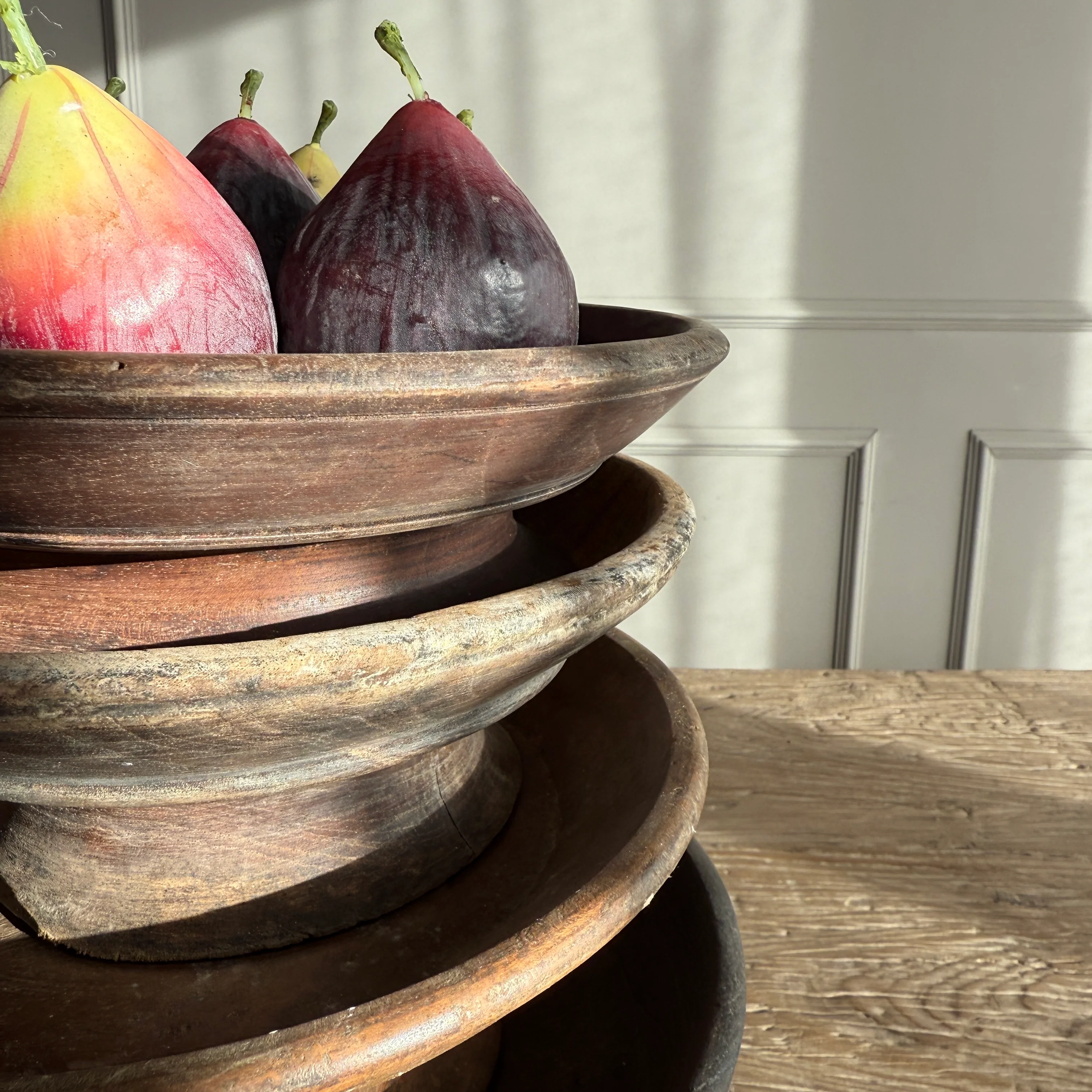 Antique hand turned wood bowl | Batak - Image 2