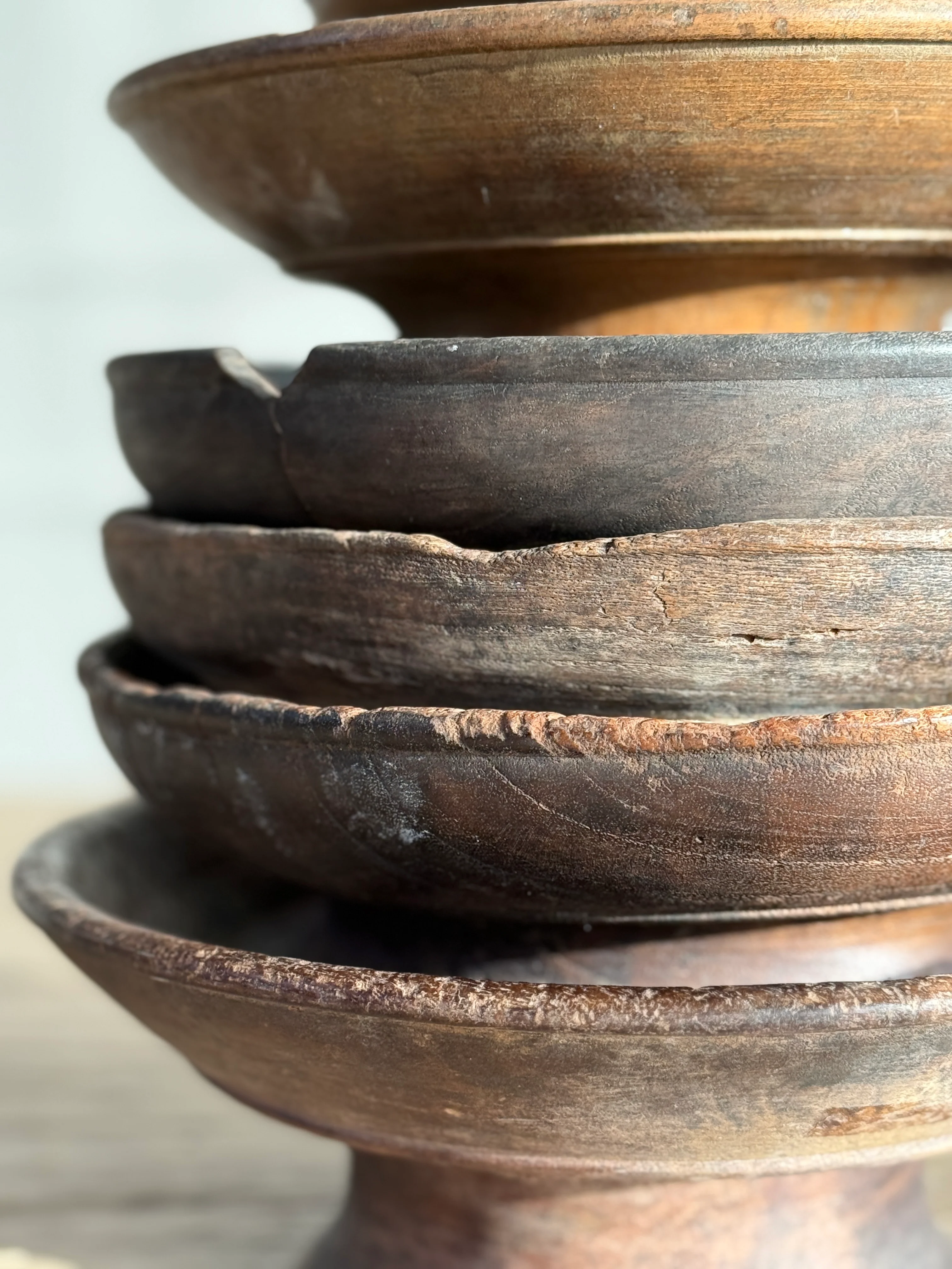 Antique hand turned wood bowl | Batak - Image 5