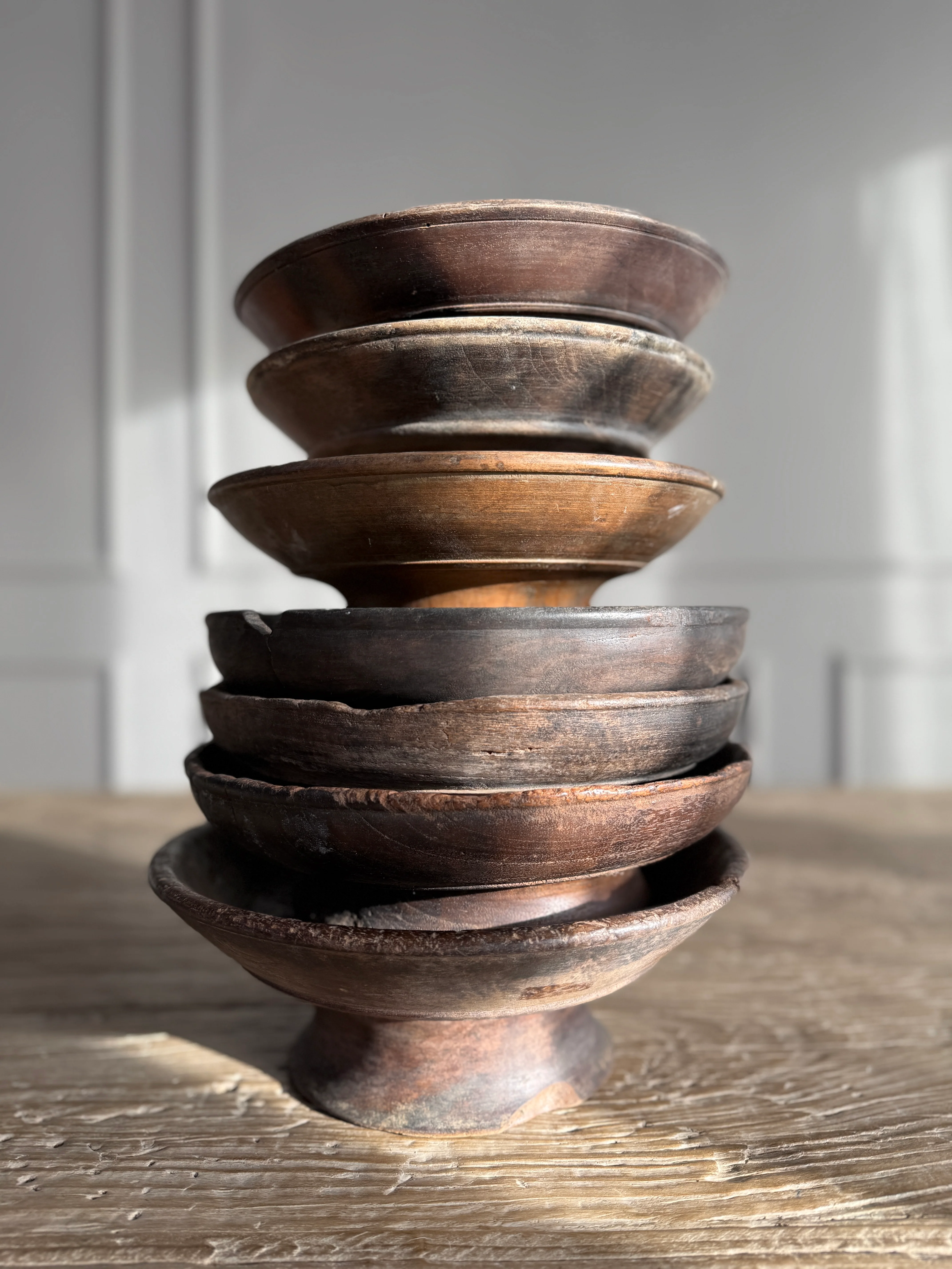 Antique hand turned wood bowl | Batak - Image 6