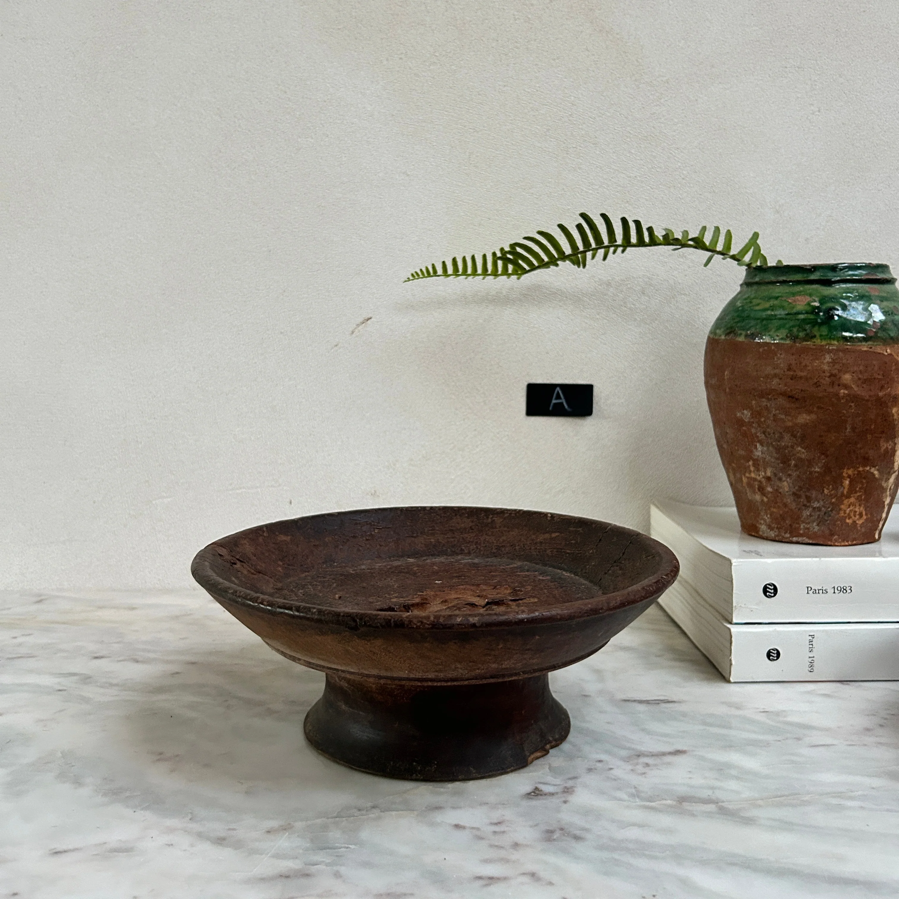 Antique hand turned wood bowl | Batak - Image 8