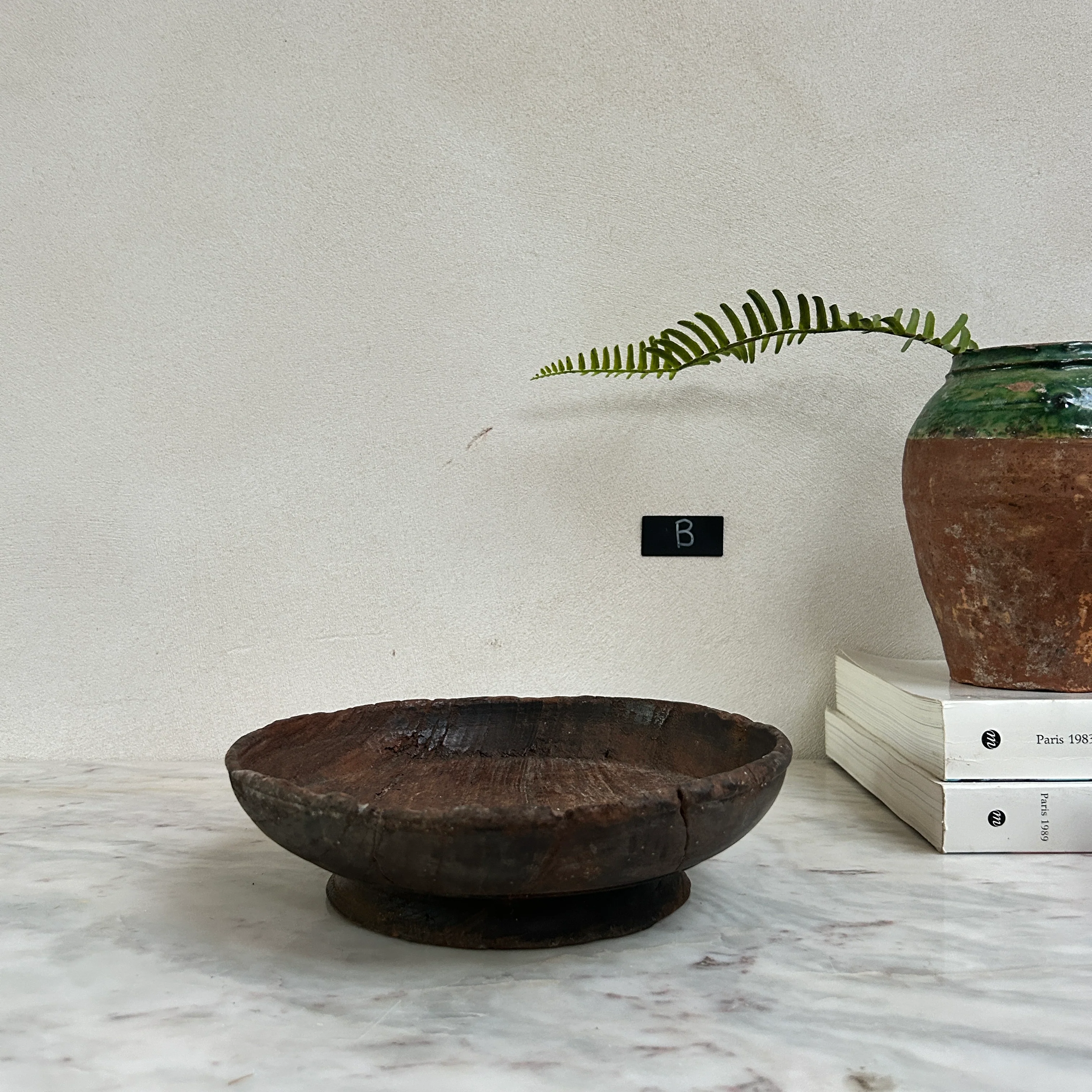 Antique hand turned wood bowl | Batak - Image 9