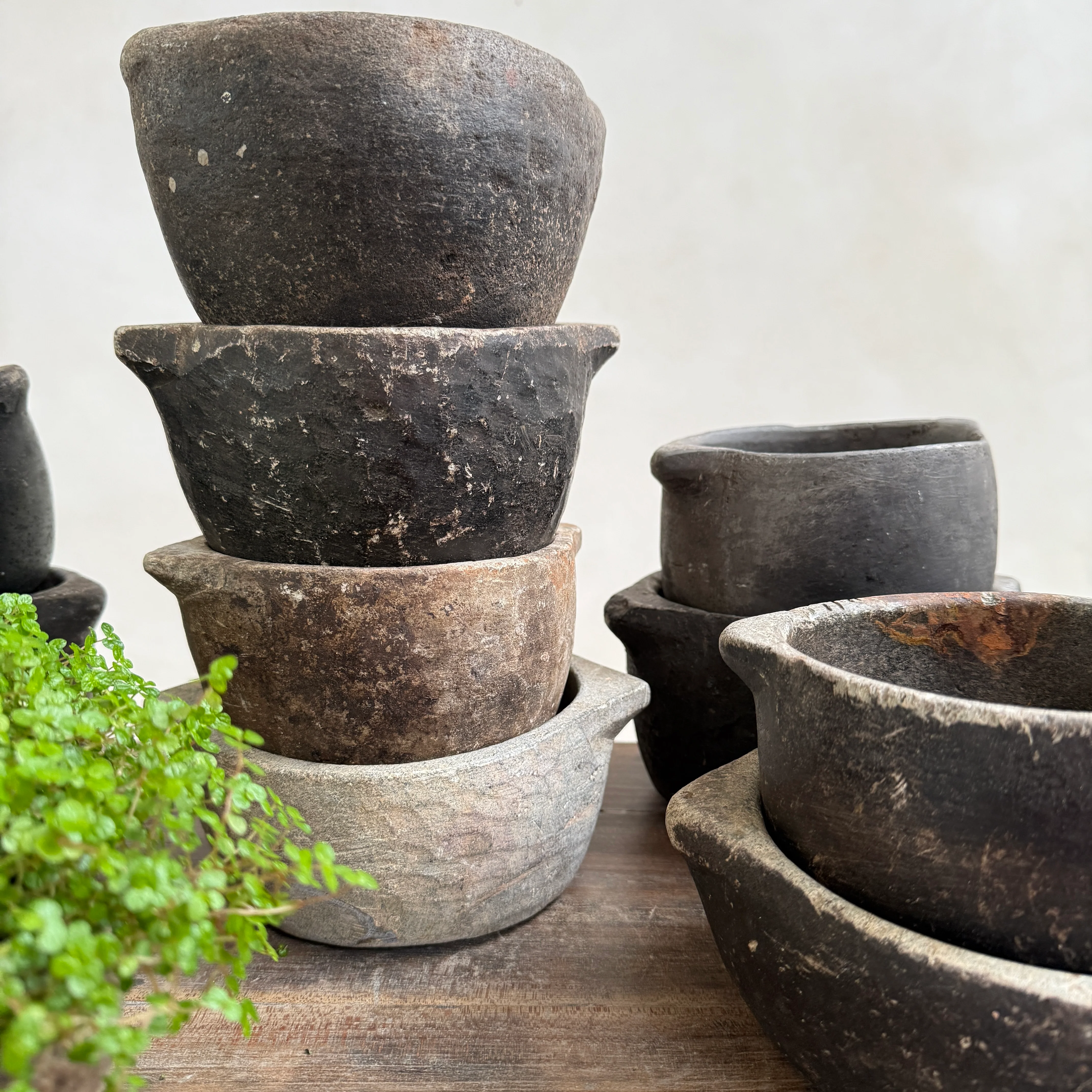 Antique Indian Stone Mortar Bowl - Image 6