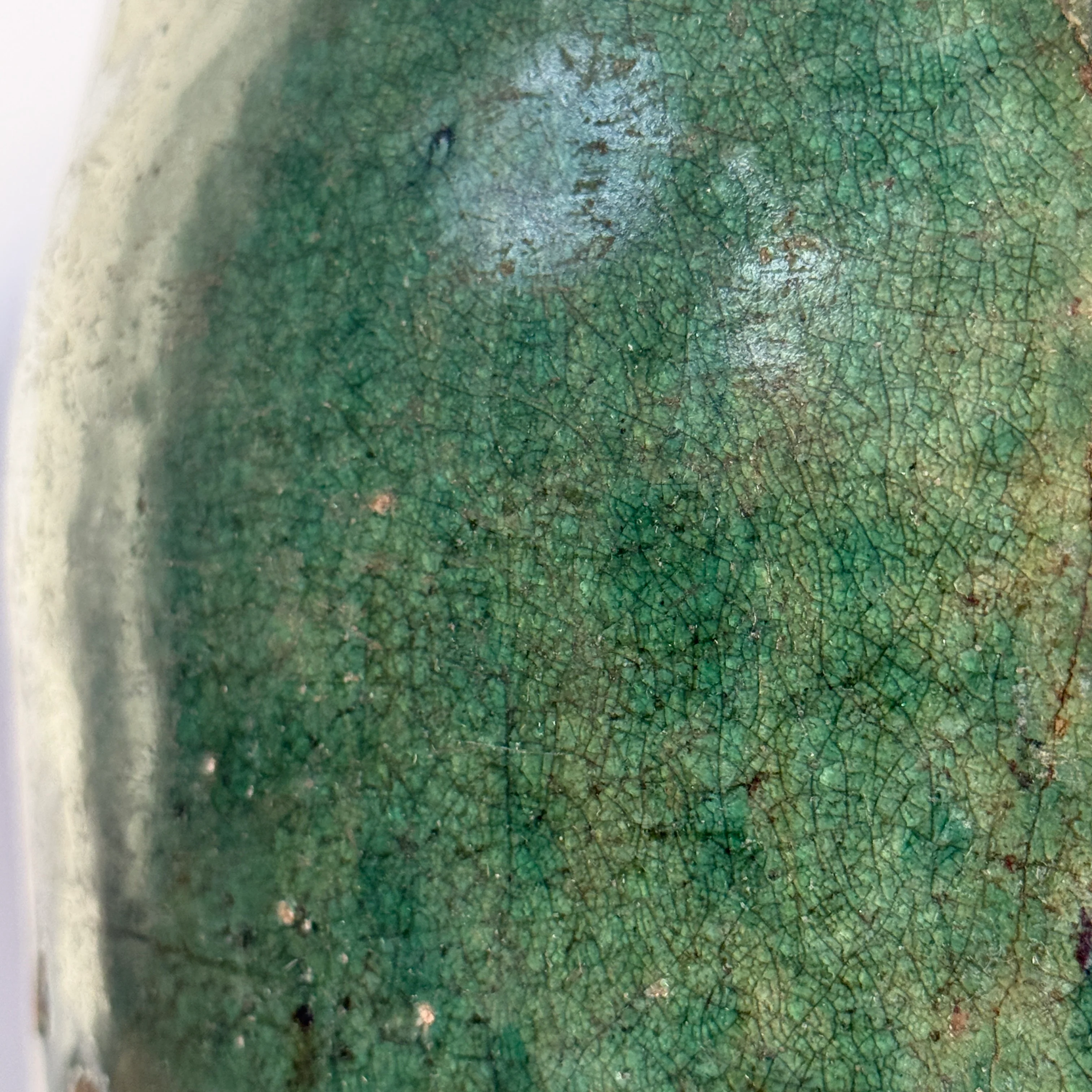 Antique jade coloured rice pot Small - Image 10