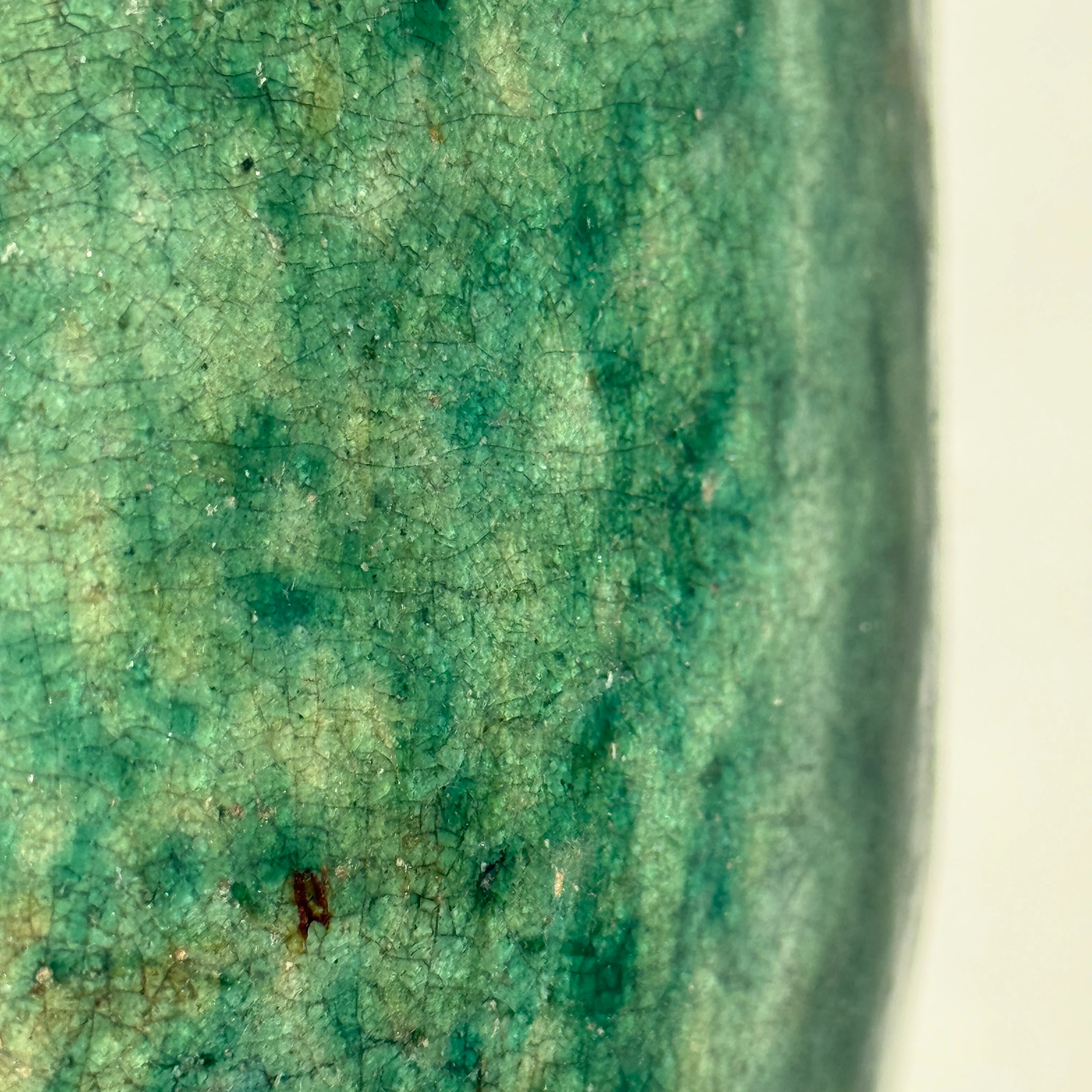 Antique jade coloured rice pot Small - Image 8