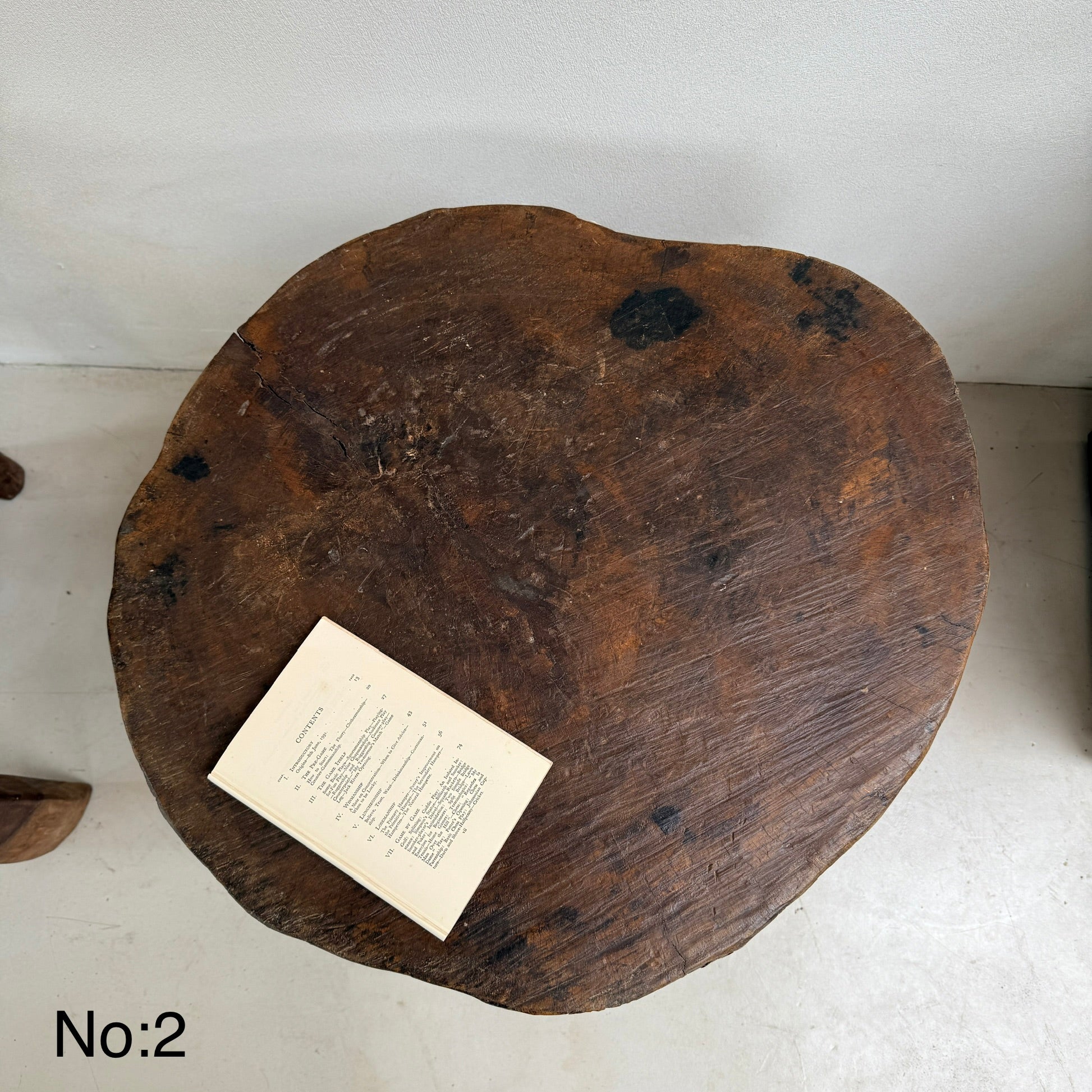 Large Antique Hand Carved Tree Stump Side Tables - Image 9