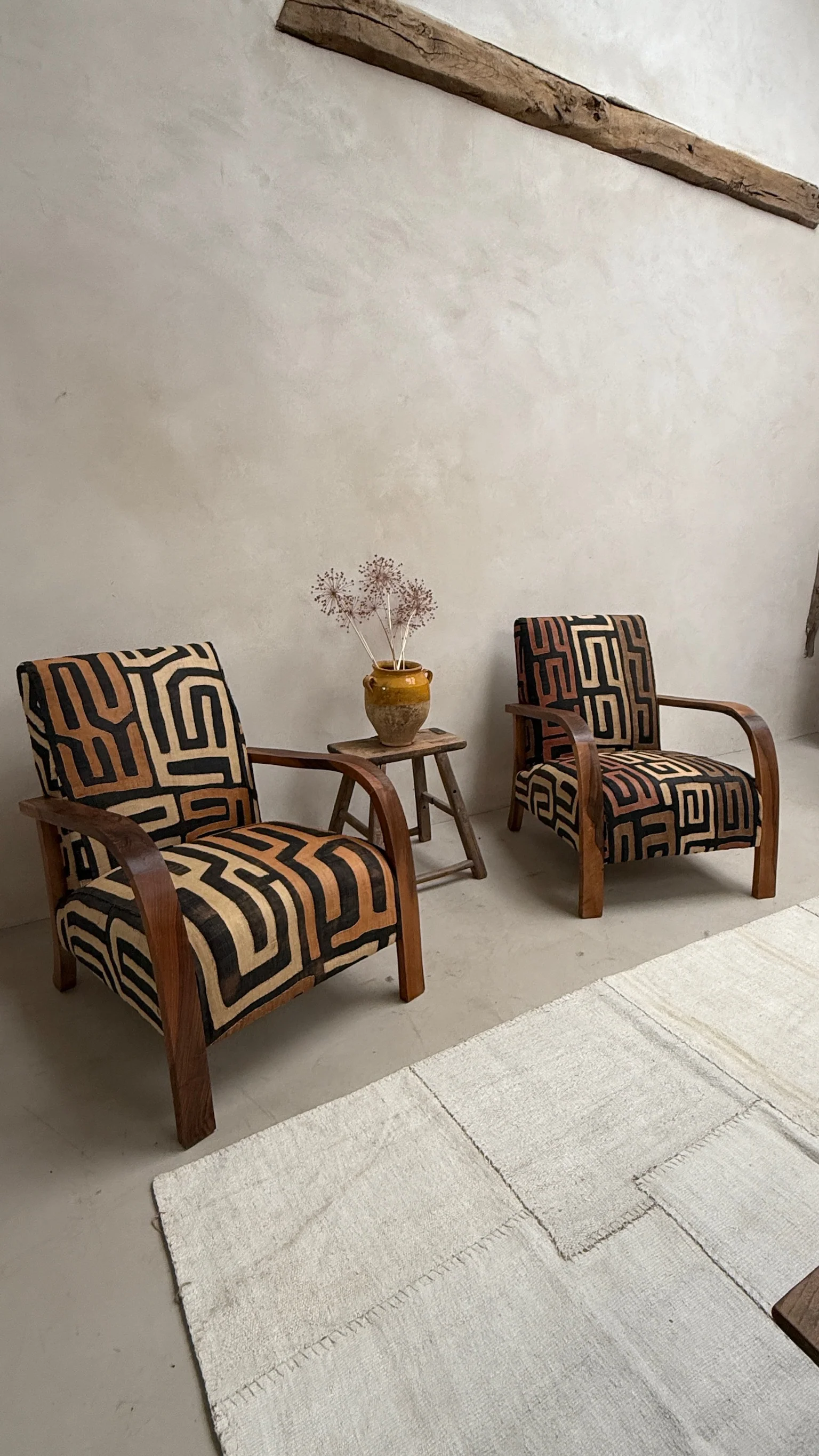 Antique Moroccan Abacca Armchair - Image 2