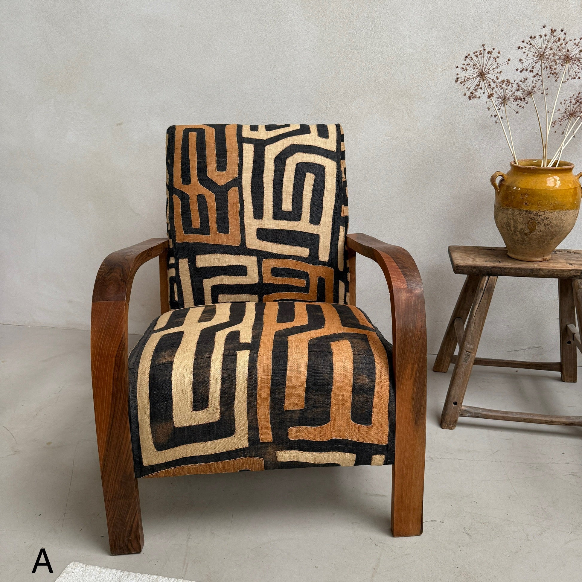 Antique Moroccan Abacca Armchair - Image 5