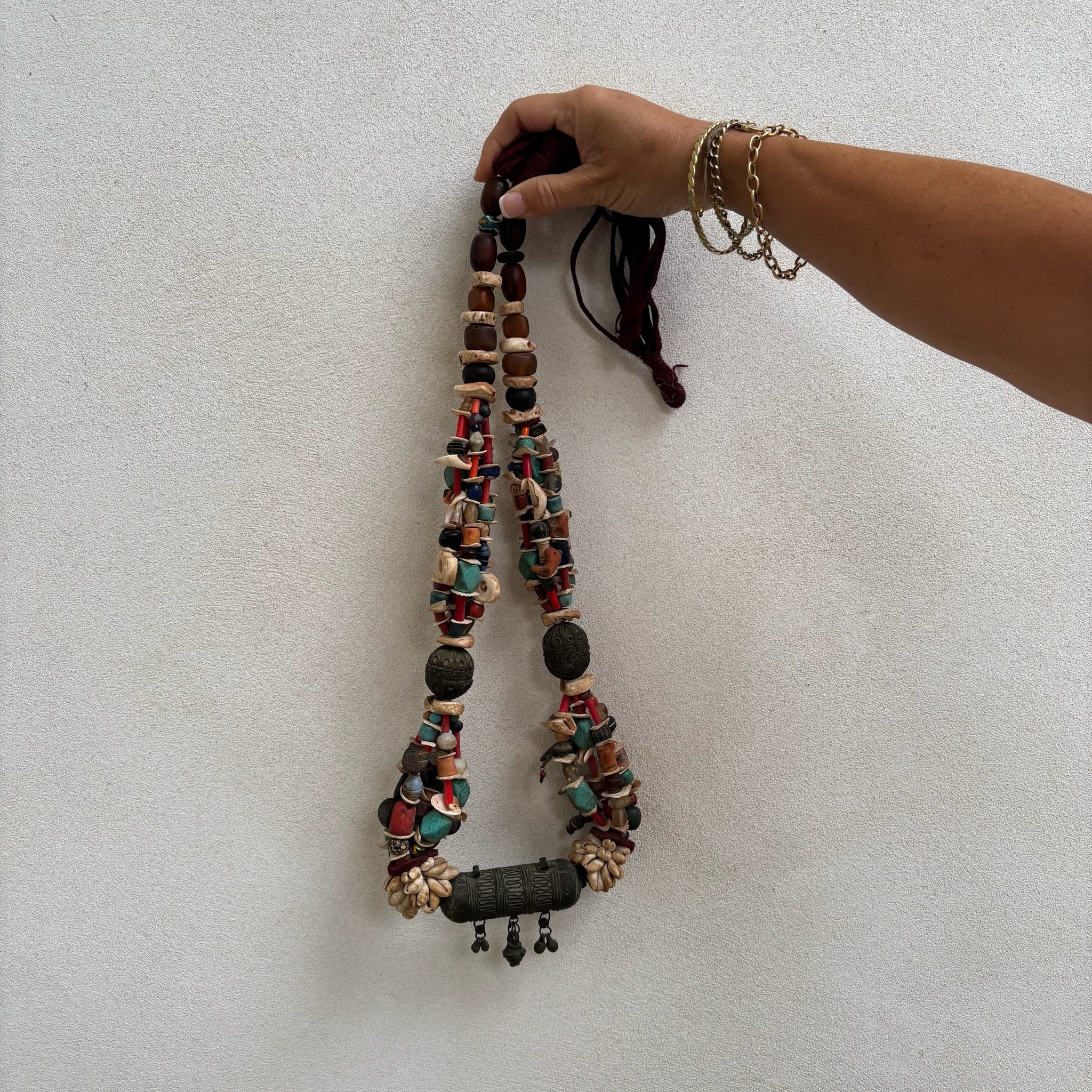 Antique Moroccan Beaded Necklace | No1 - Image 2