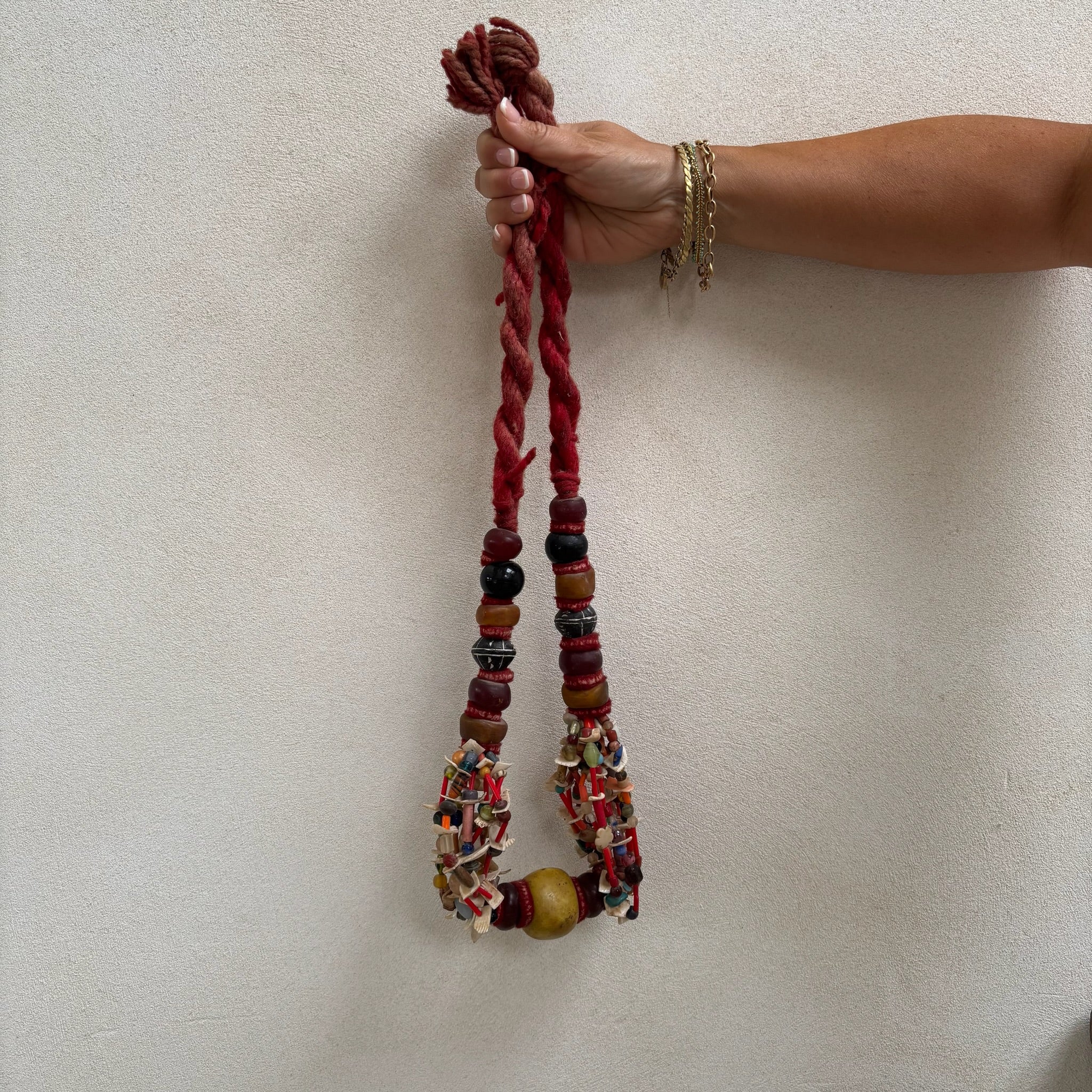 Antique Moroccan Beaded Necklace | No2 - Image 7