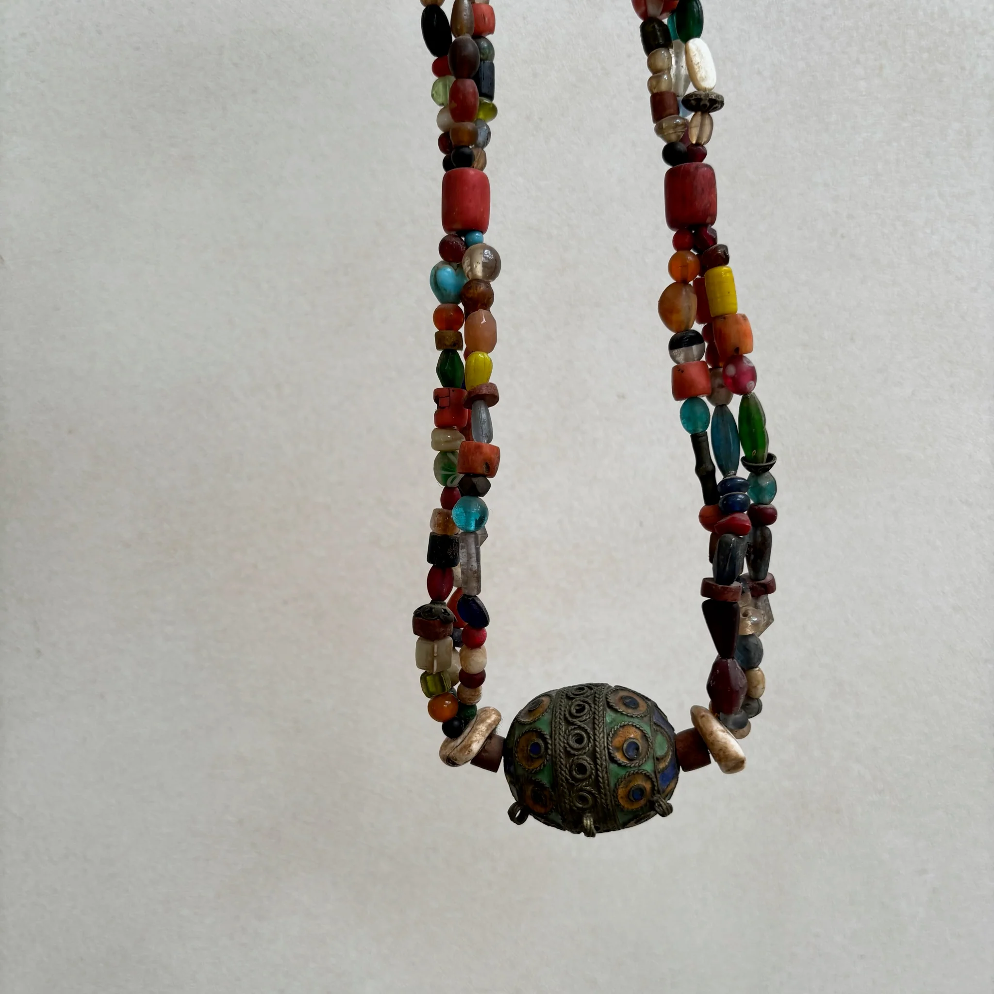 Antique Moroccan Beaded Necklace | No4 - Image 2