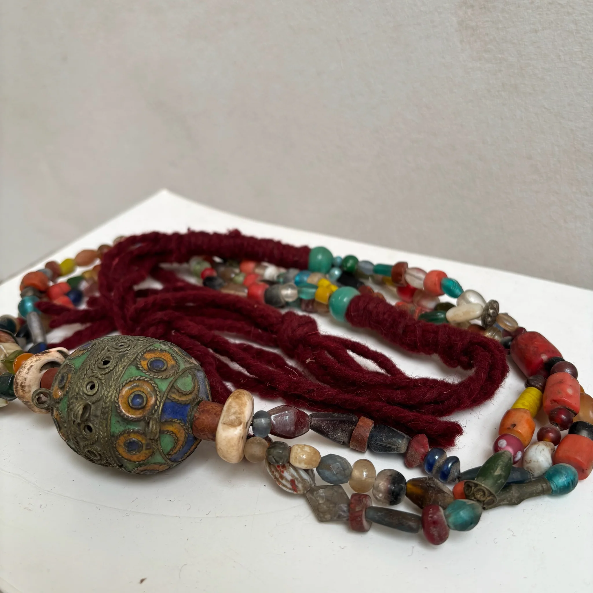 Antique Moroccan Beaded Necklace | No4 - Image 3