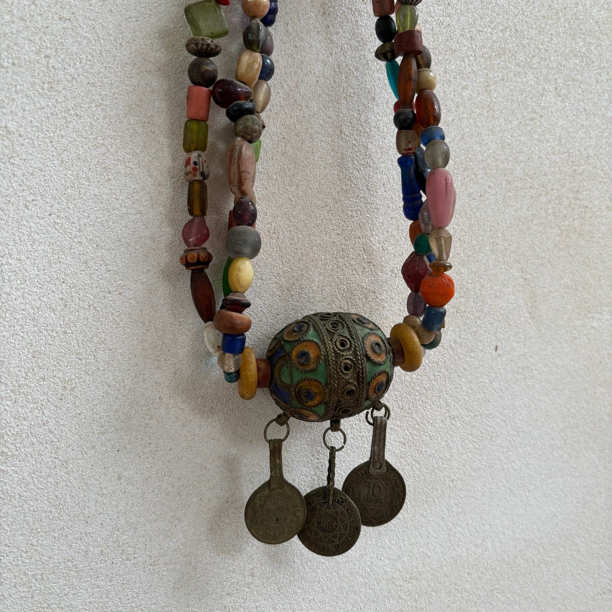 Antique Moroccan Beaded Necklace | No5 - Image 3