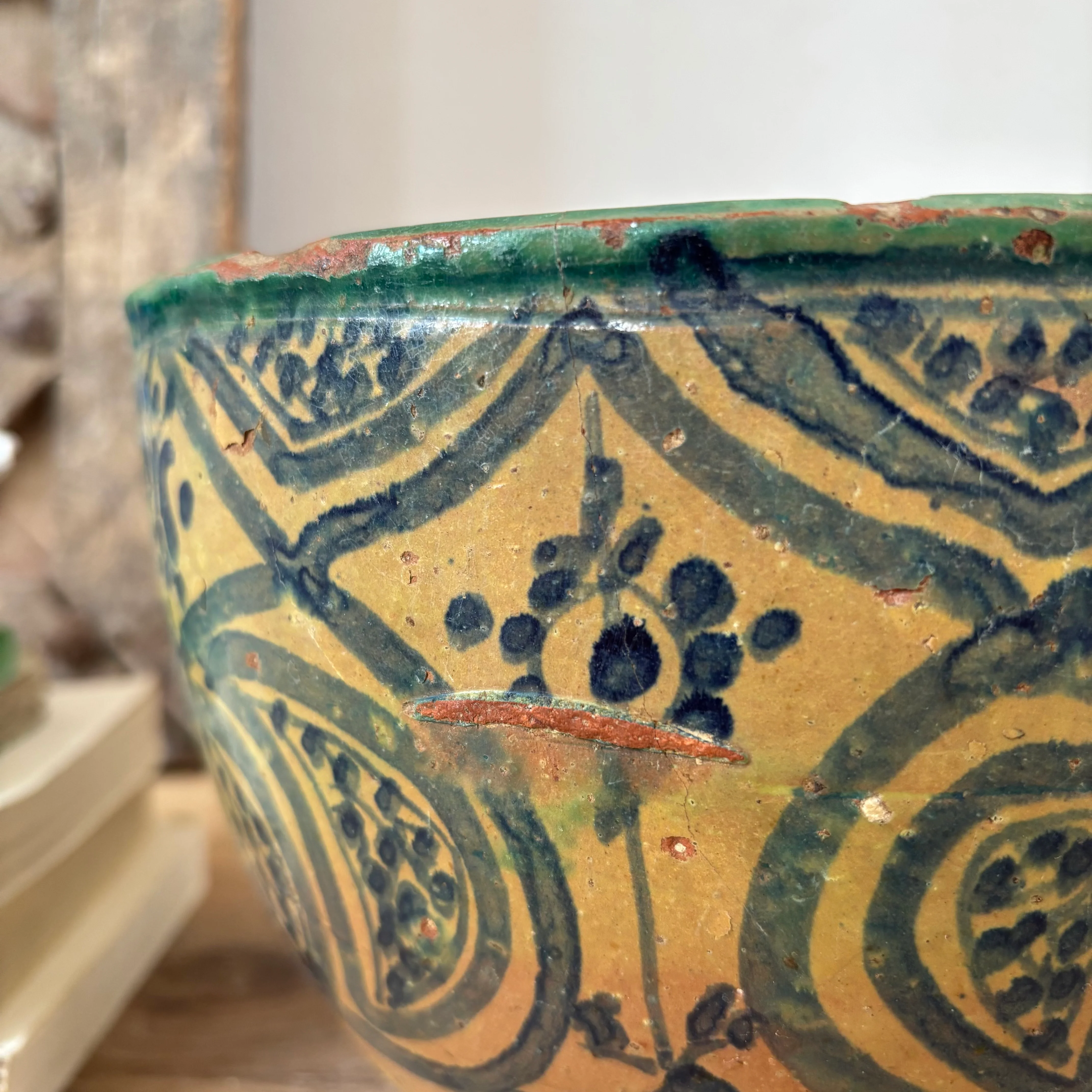 Antique Moroccan Safi Jubbaha Bowl | Saba - Image 5