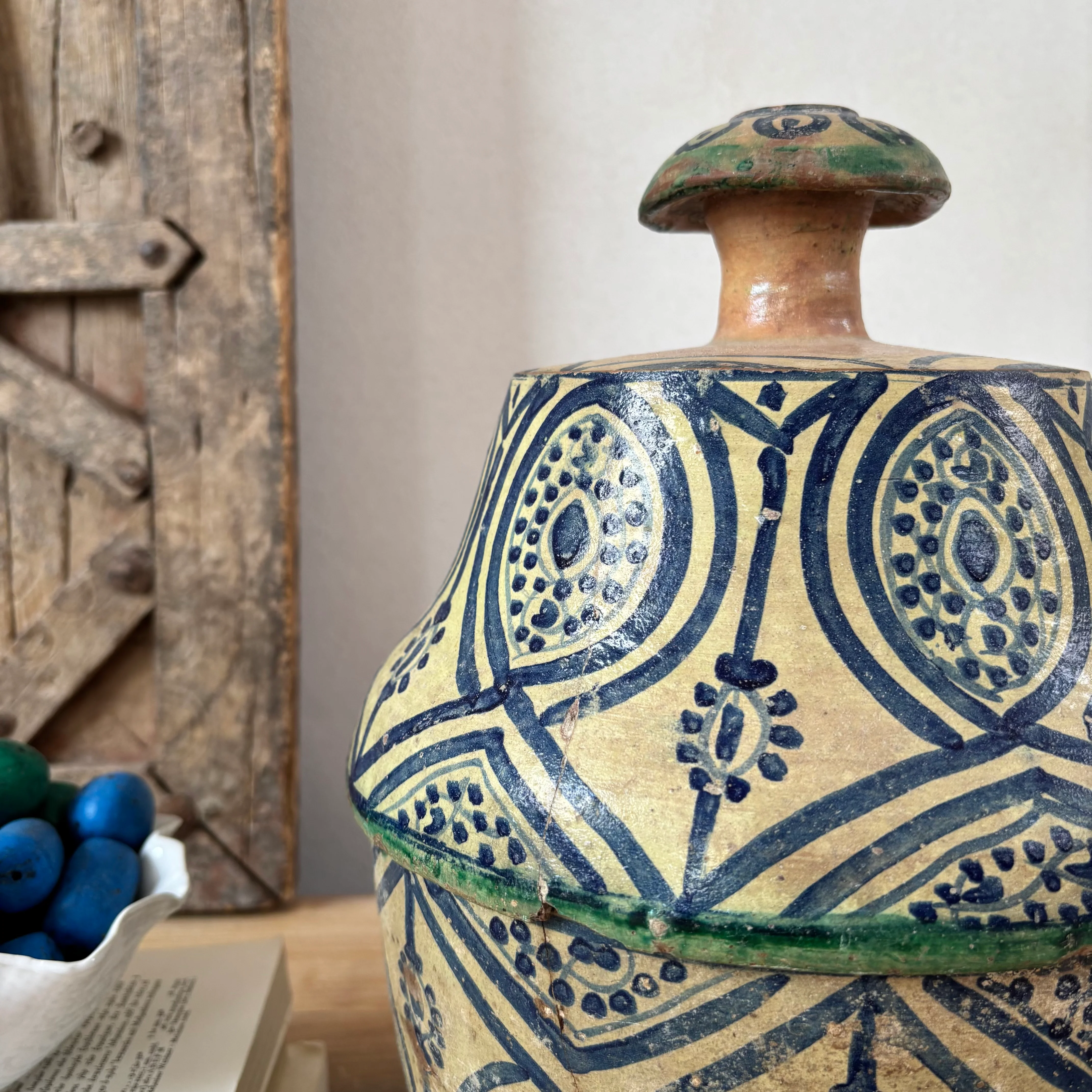 Antique Moroccan Safi Jubbaha Pot | Safi - Image 4