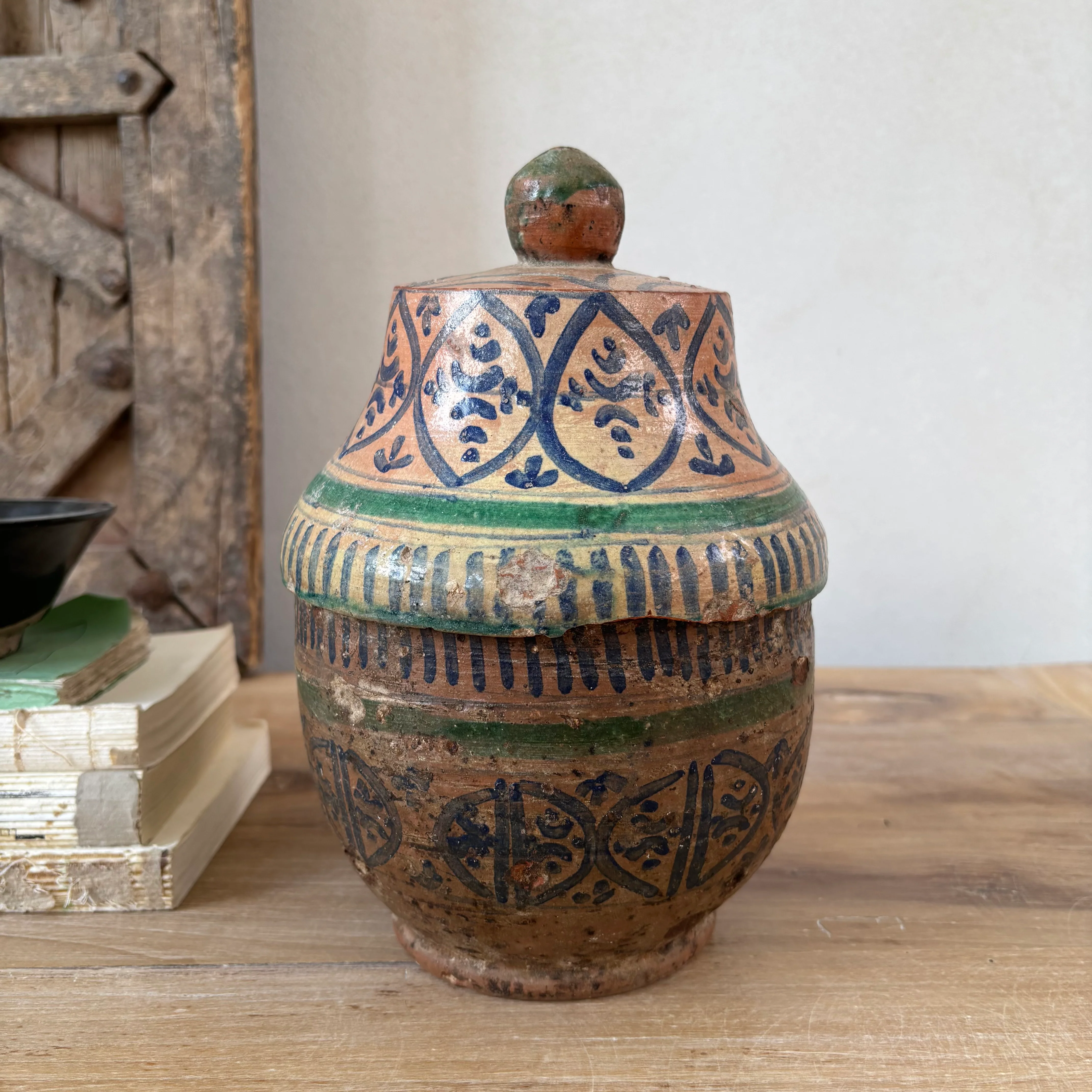 Antique Moroccan Safi Jubbaha Pot | Yasmin - Image 3