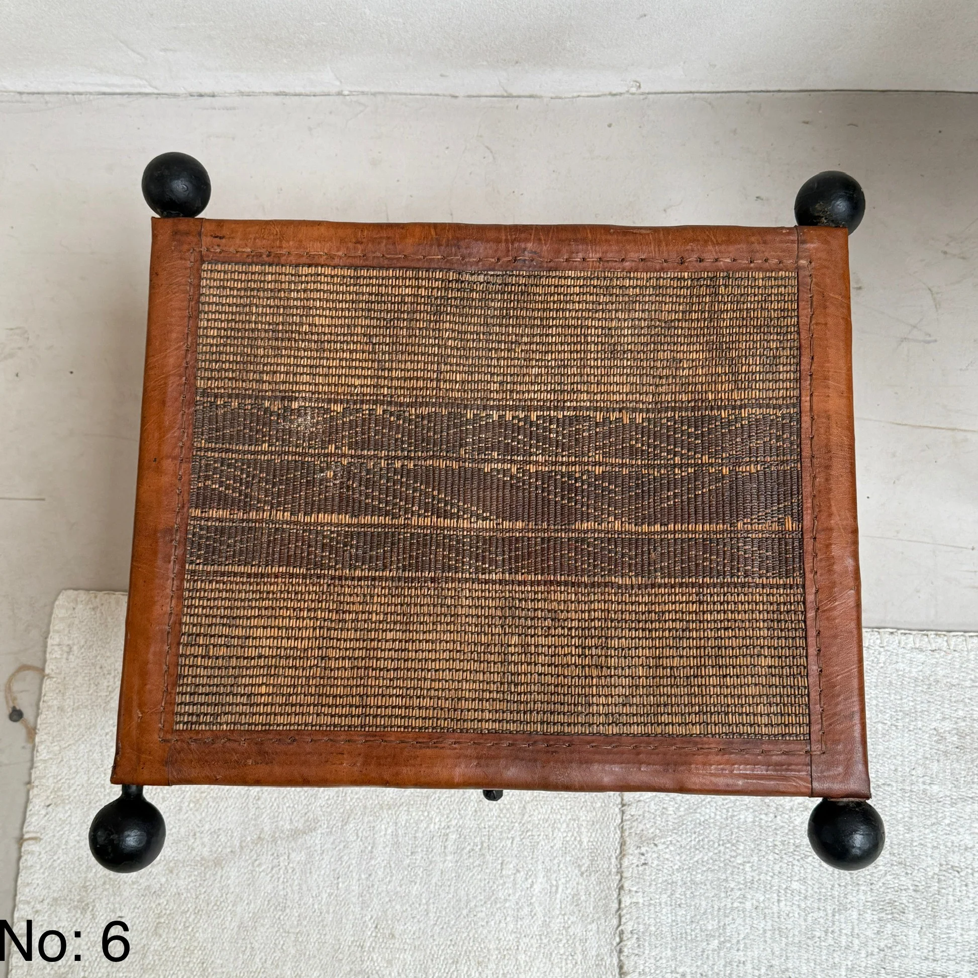 Antique Nomadic Textile Footstool - Image 19