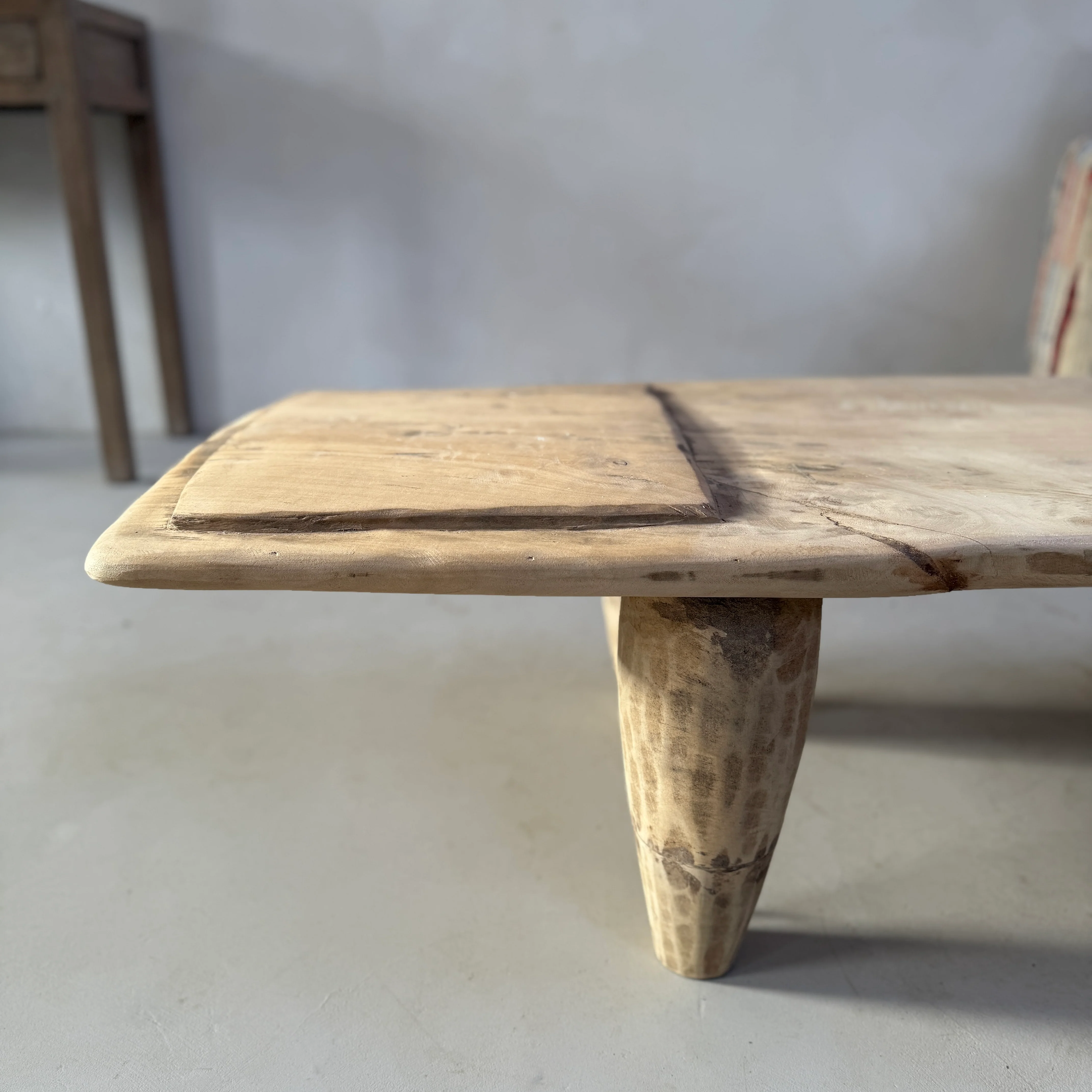 Antique Pale wood Naga Coffee Table - Image 3