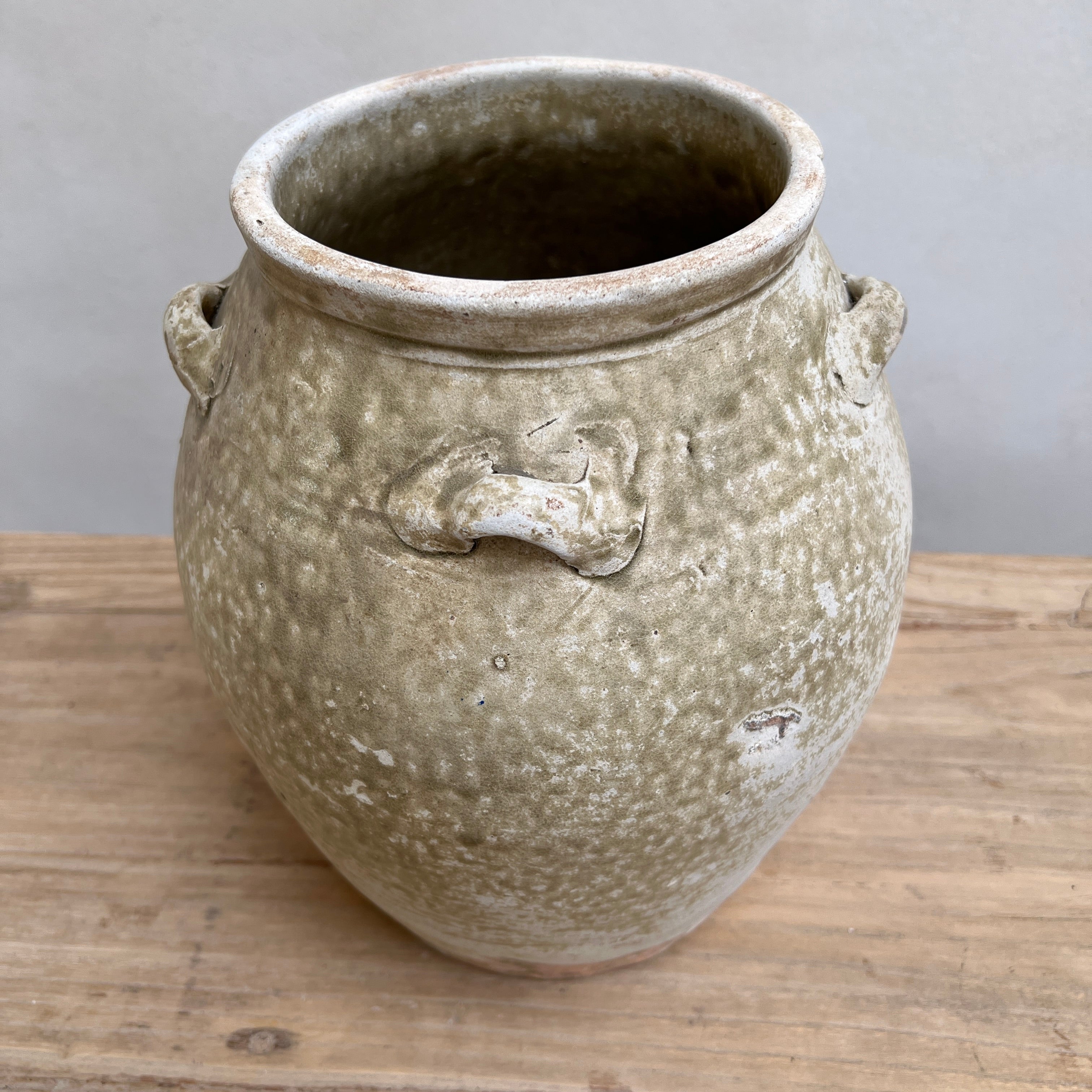 Antique Palembang Green Shipwreck Preserve Pot | Large 22241 - Image 2