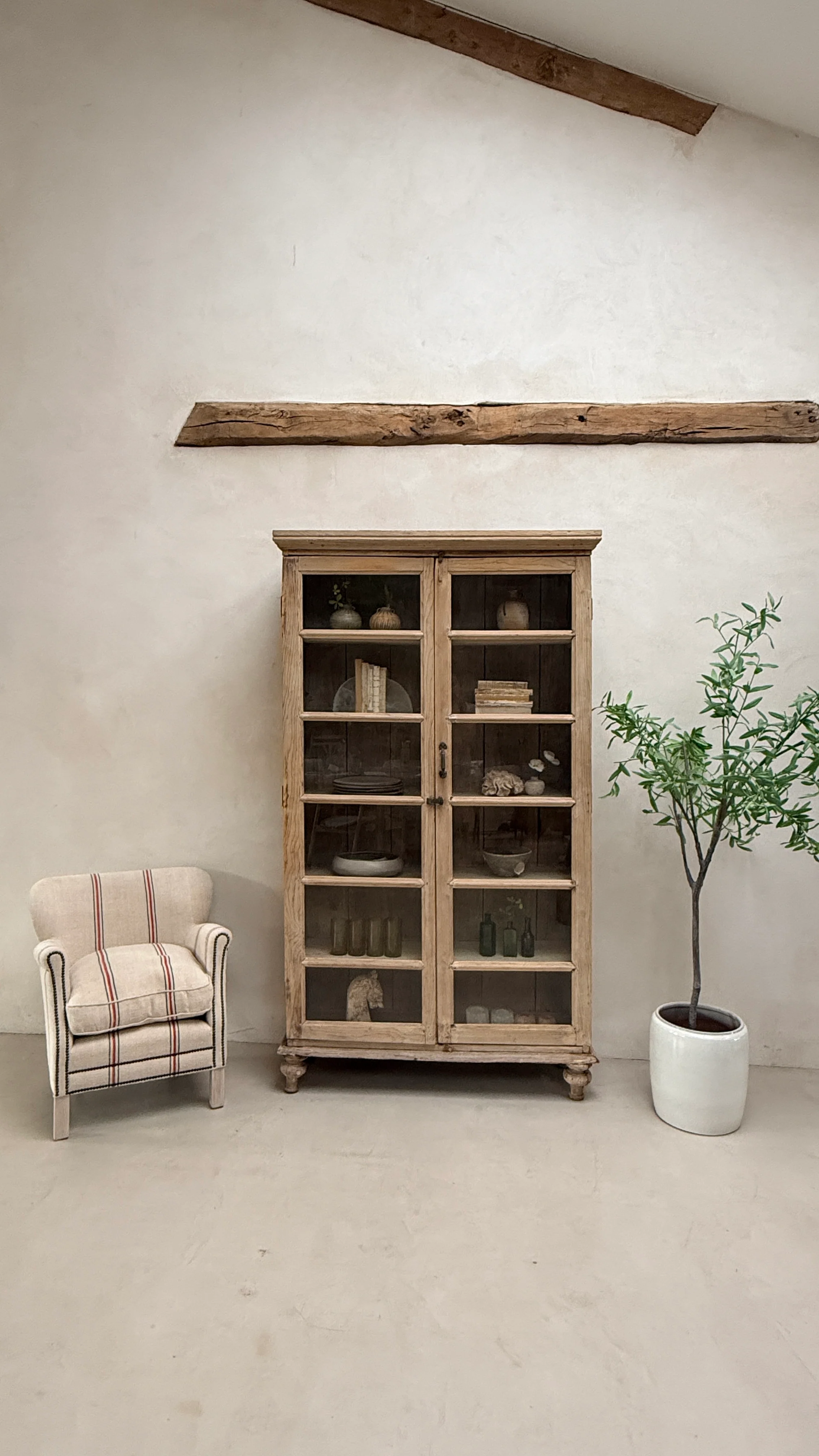 Antique Pine Glazed Armoire | Bourton - Image 6