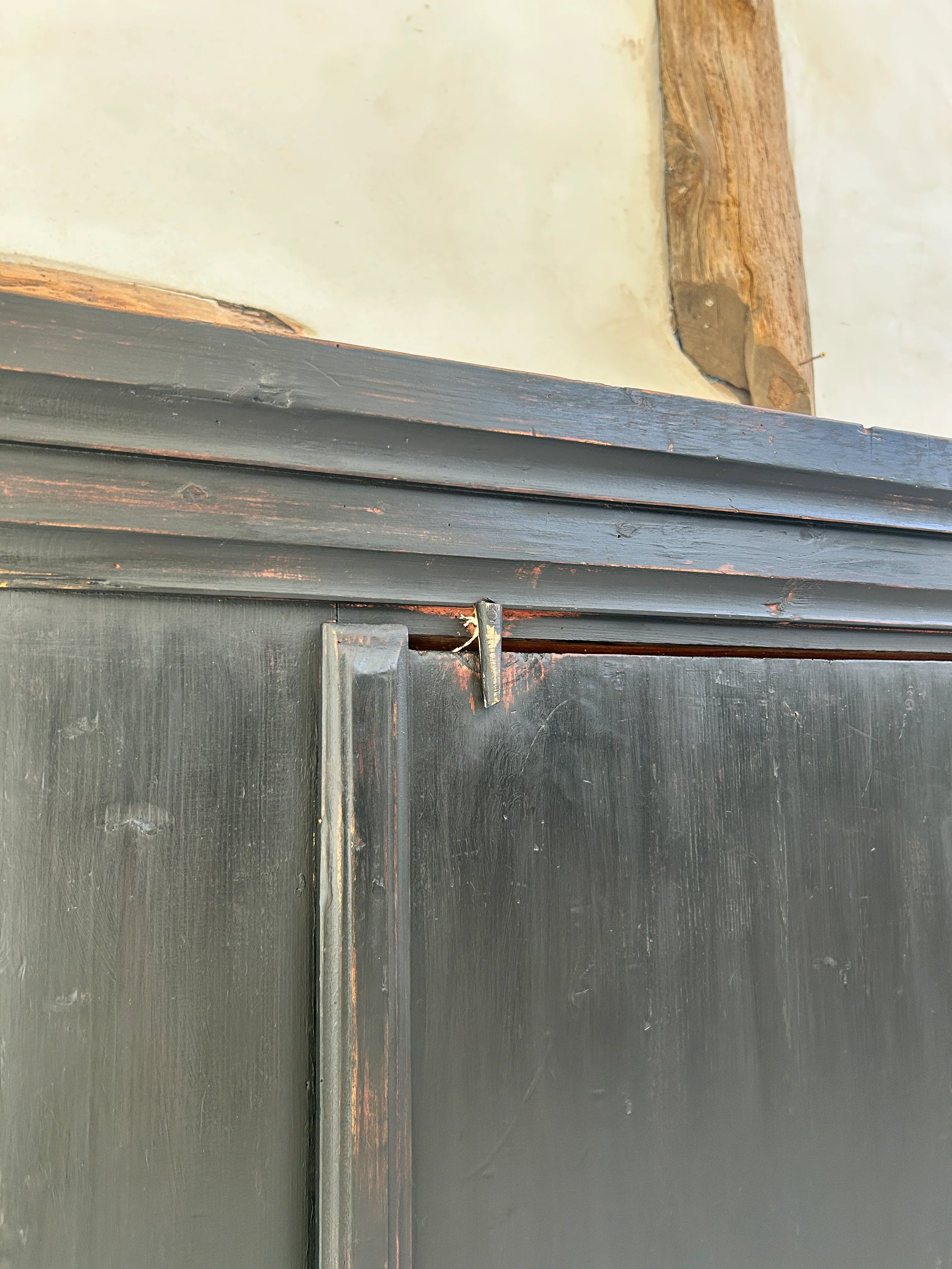 Antique primitive French Linen Press - Image 5