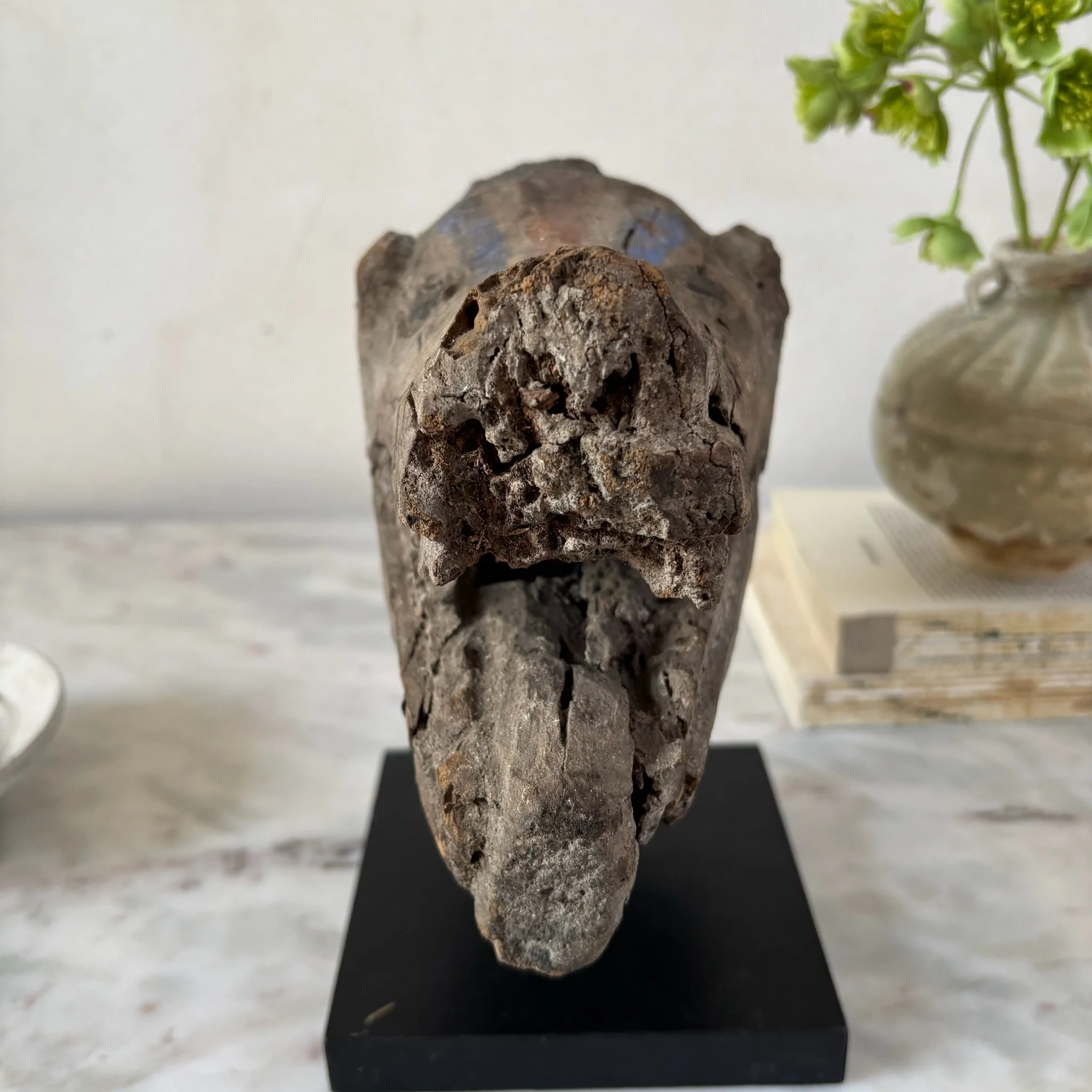 Antique primitive wooden animal | Boar - Image 5