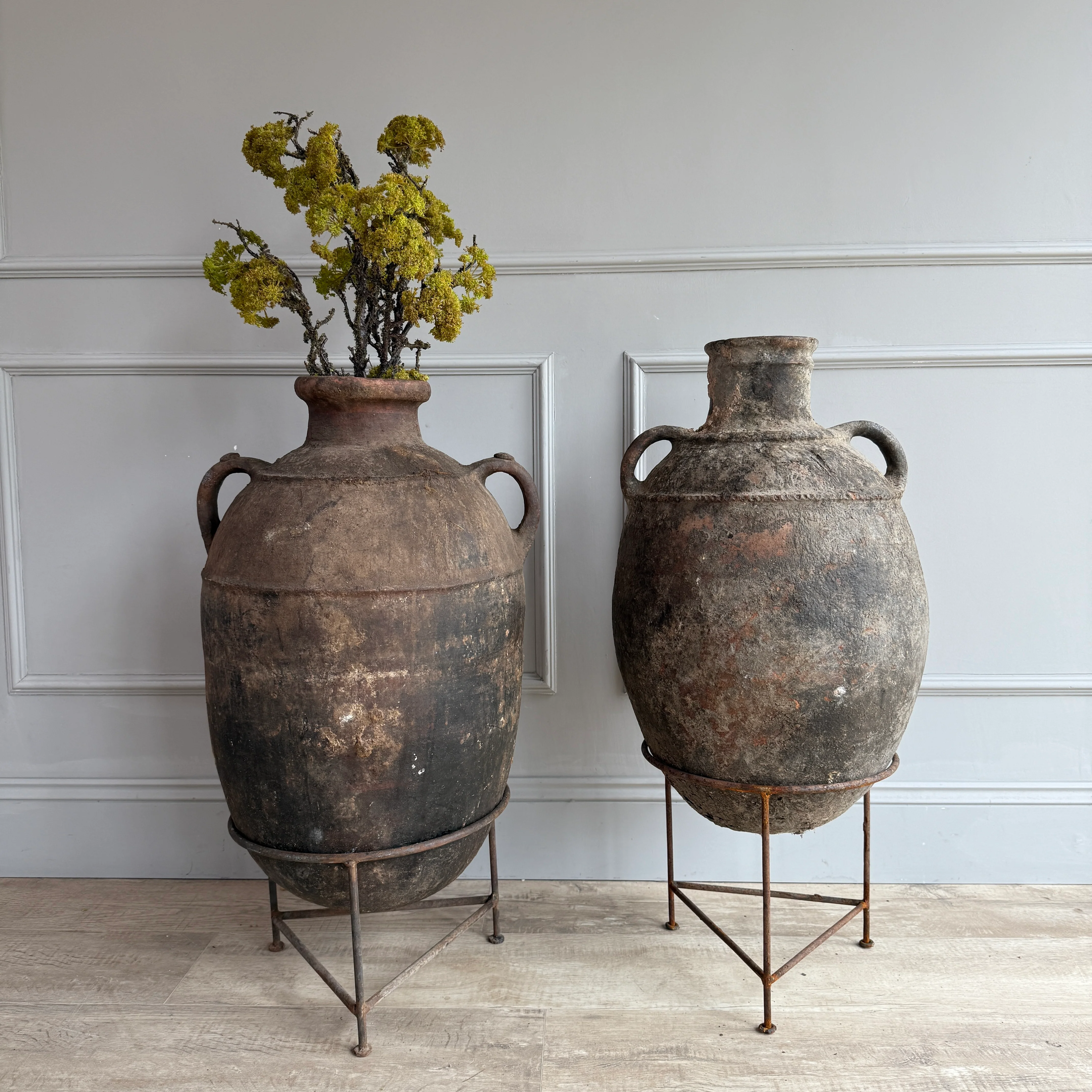 Large Antique Rustic Clay Urn | Fez - Image 3