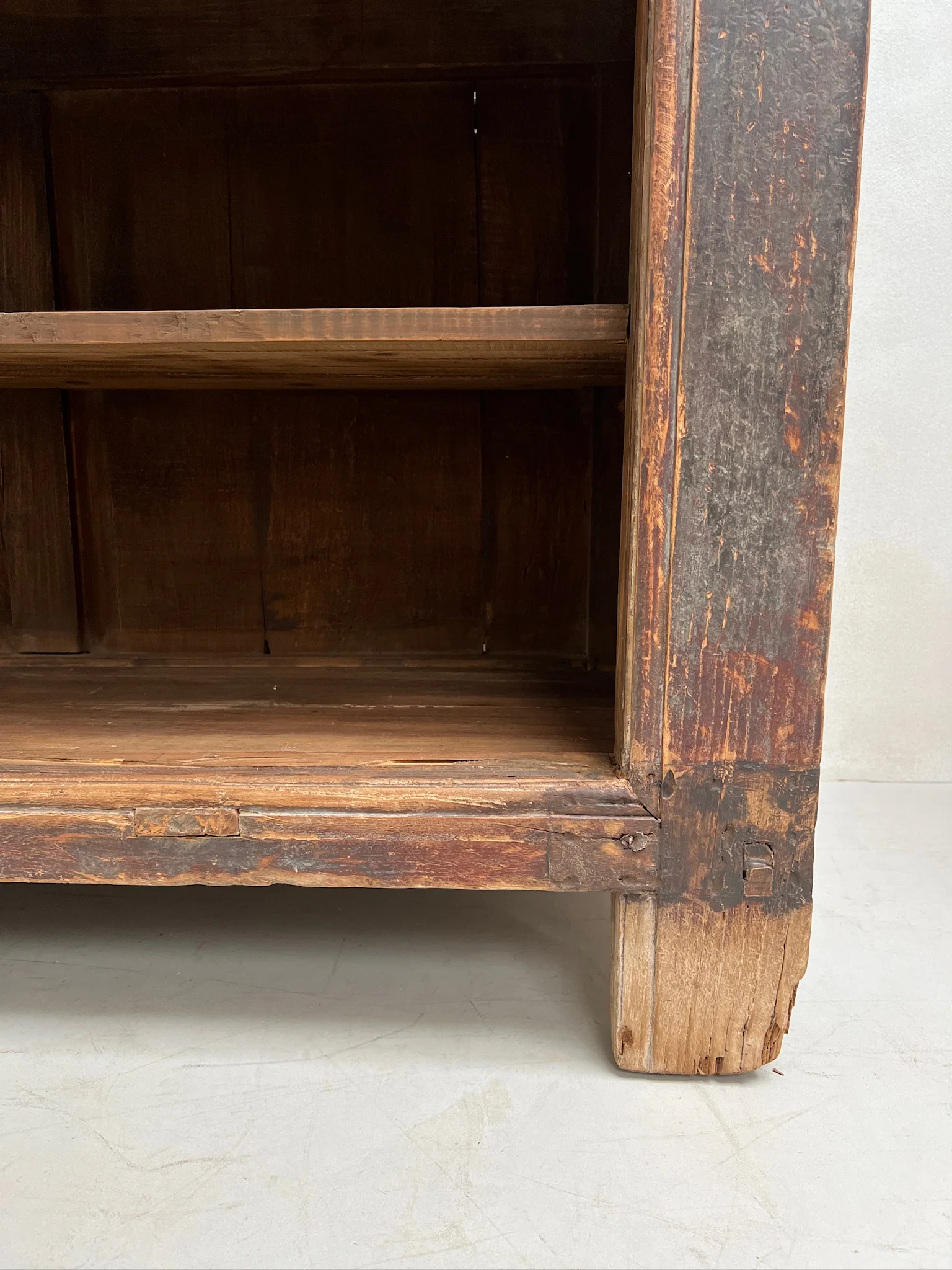 Antique Rustic Shop Counter Open Cabinet | Etna - Image 11
