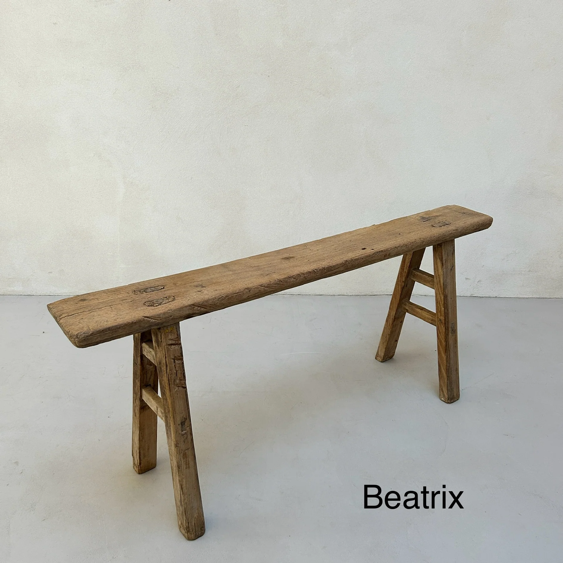 Antique Rustic Wooden Bench - Image 15