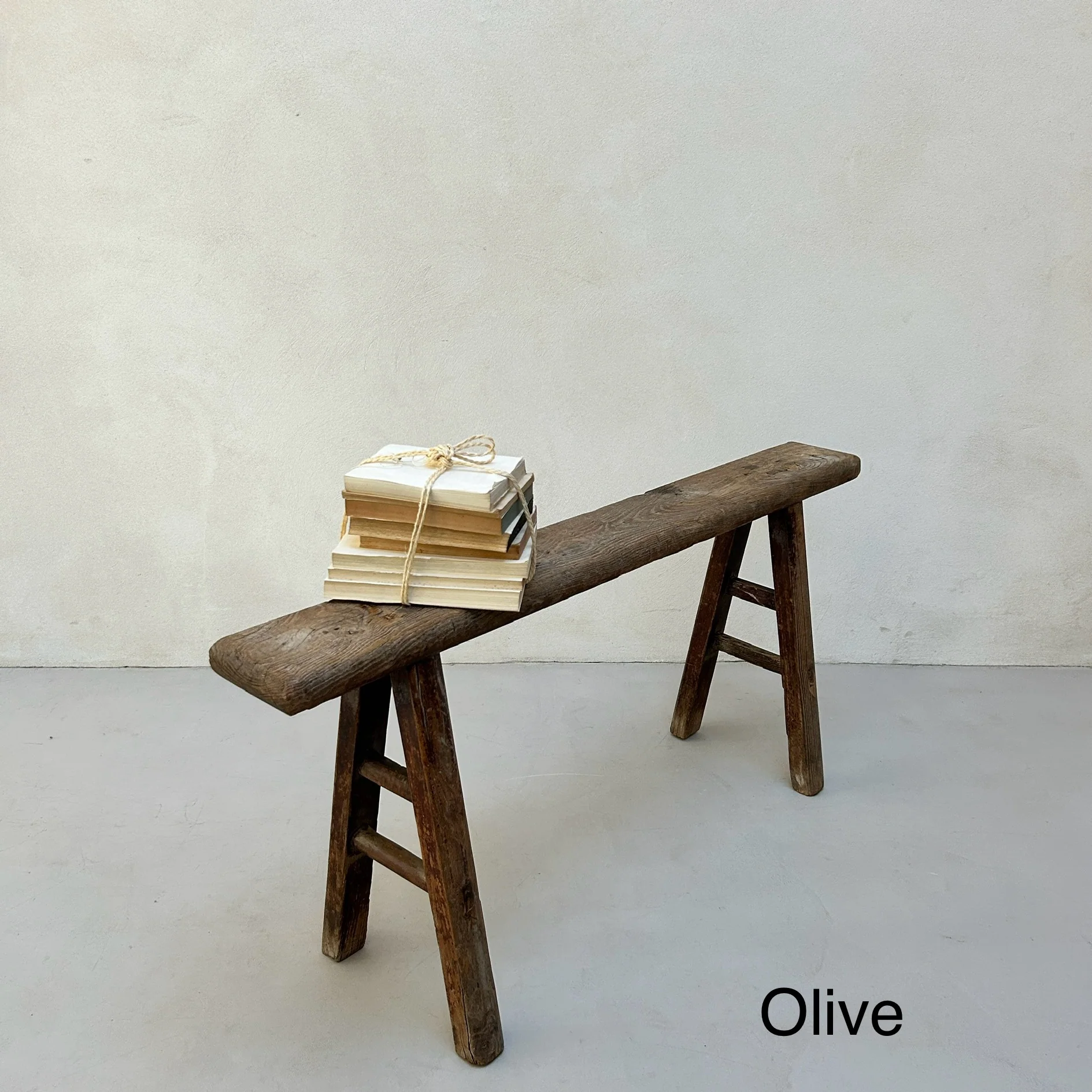 Antique Rustic Wooden Bench - Image 16