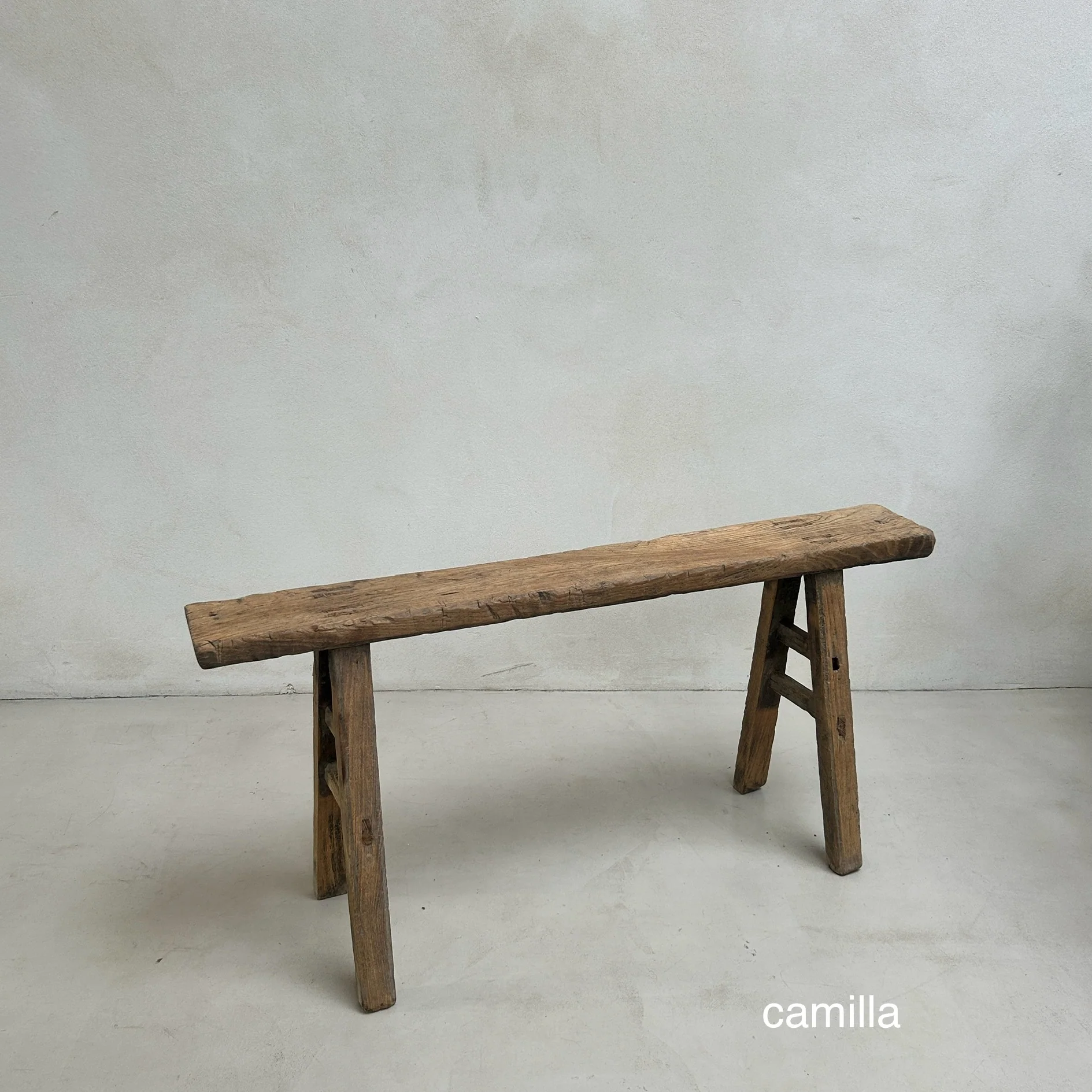 Antique Rustic Wooden Bench - Image 18