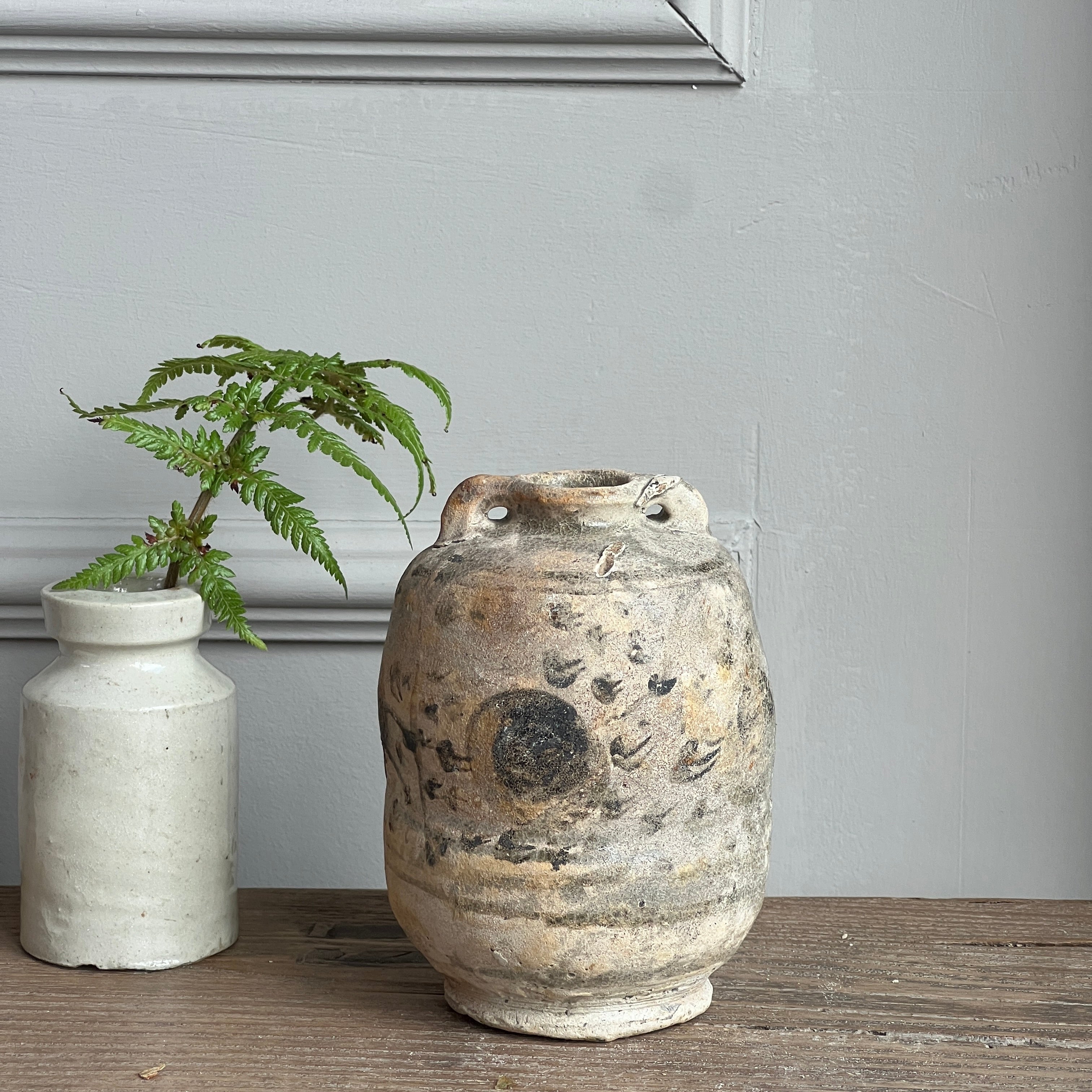 Antique Shipwreck Sawankhalok pottery jar 98010 - Image 2