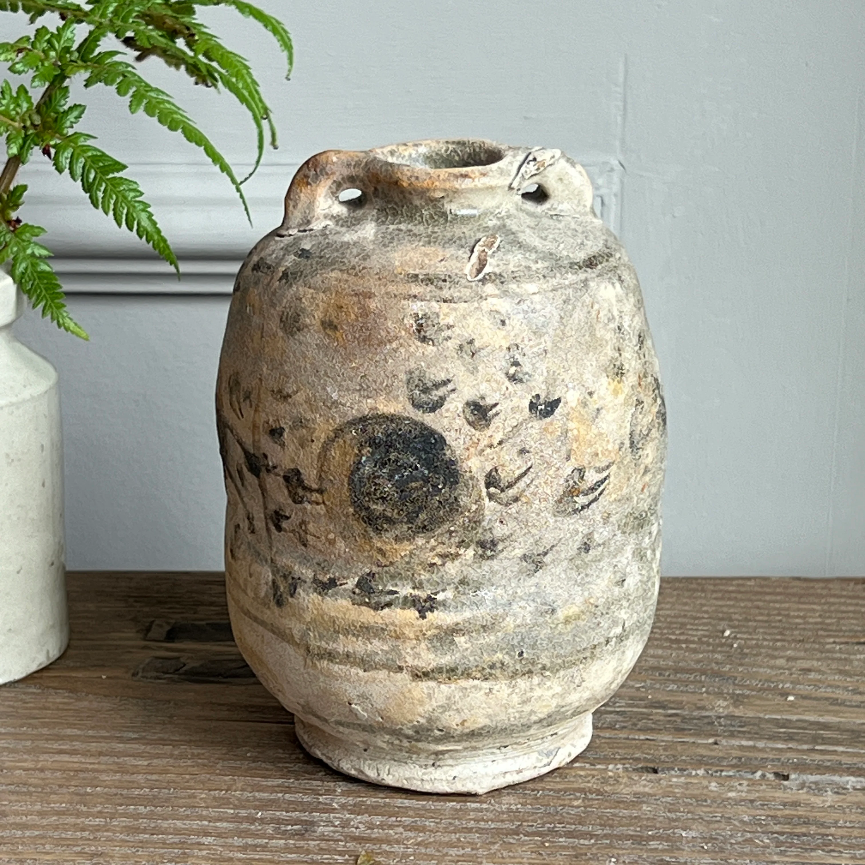 Antique Shipwreck Sawankhalok pottery jar 98010 - Image 3
