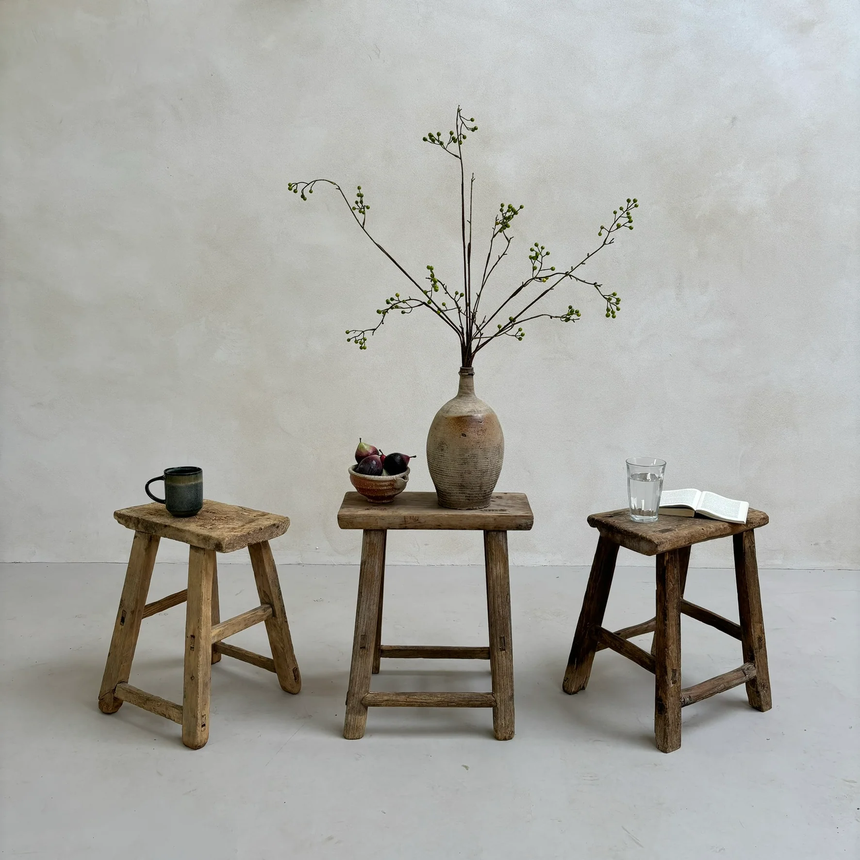 Antique Small Side Table | Large Stool (select from photo) - Image 3