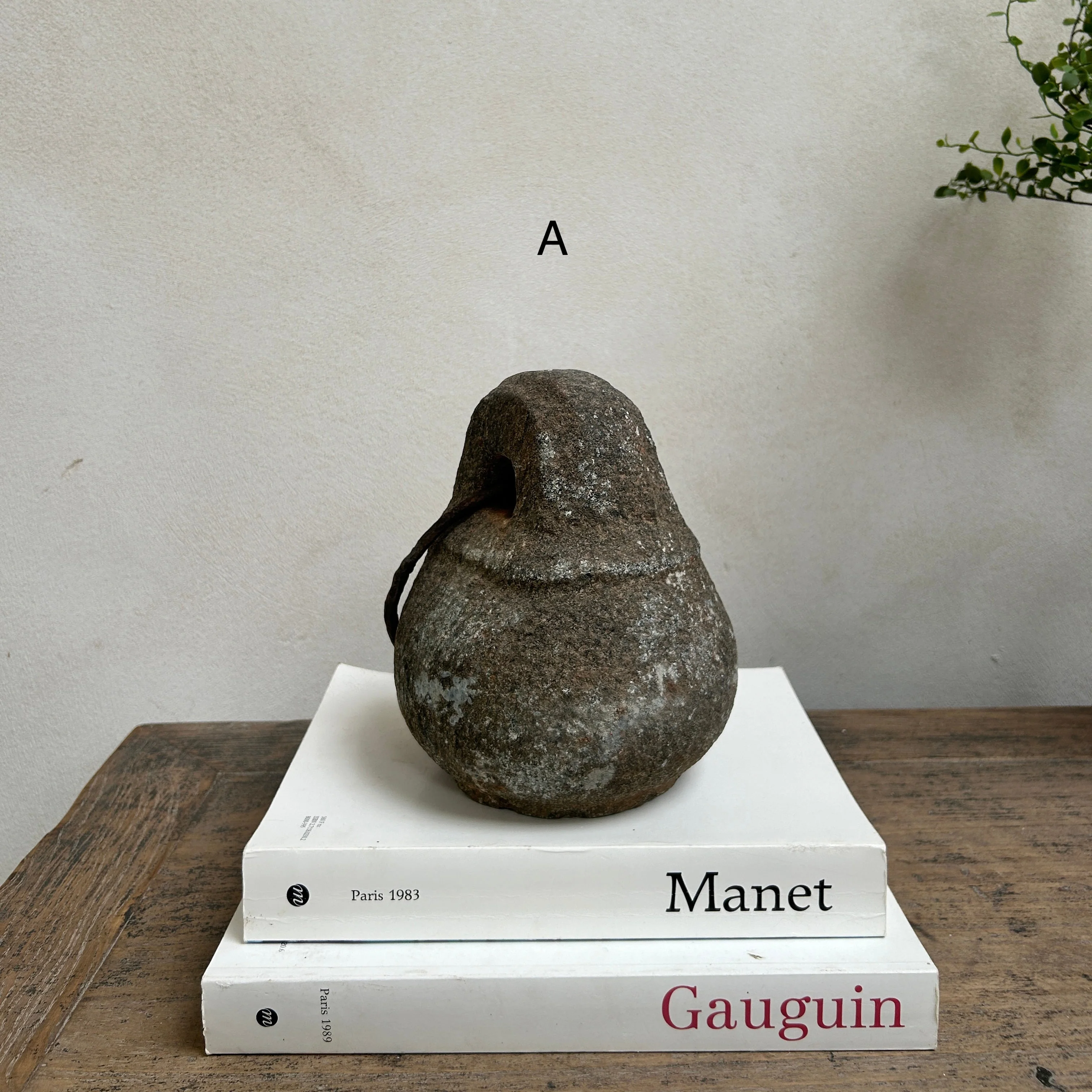 Antique Stone Ring Door Stop - Image 3