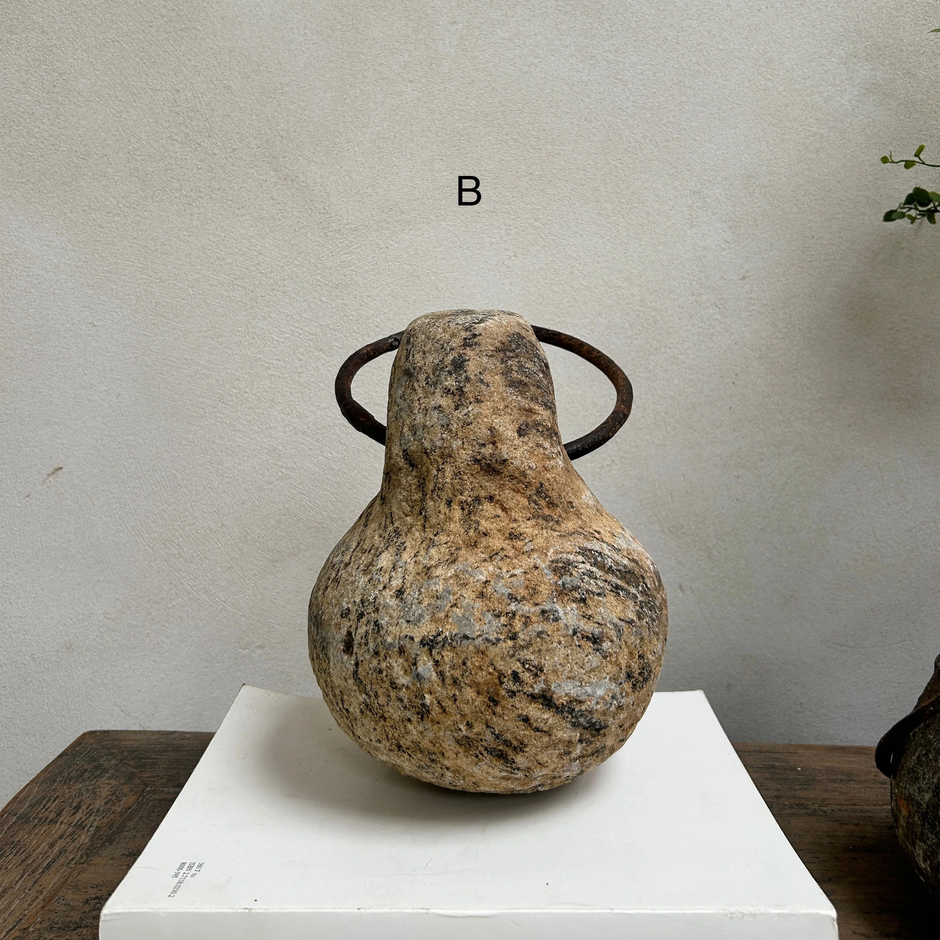 Antique Stone Ring Door Stop - Image 4