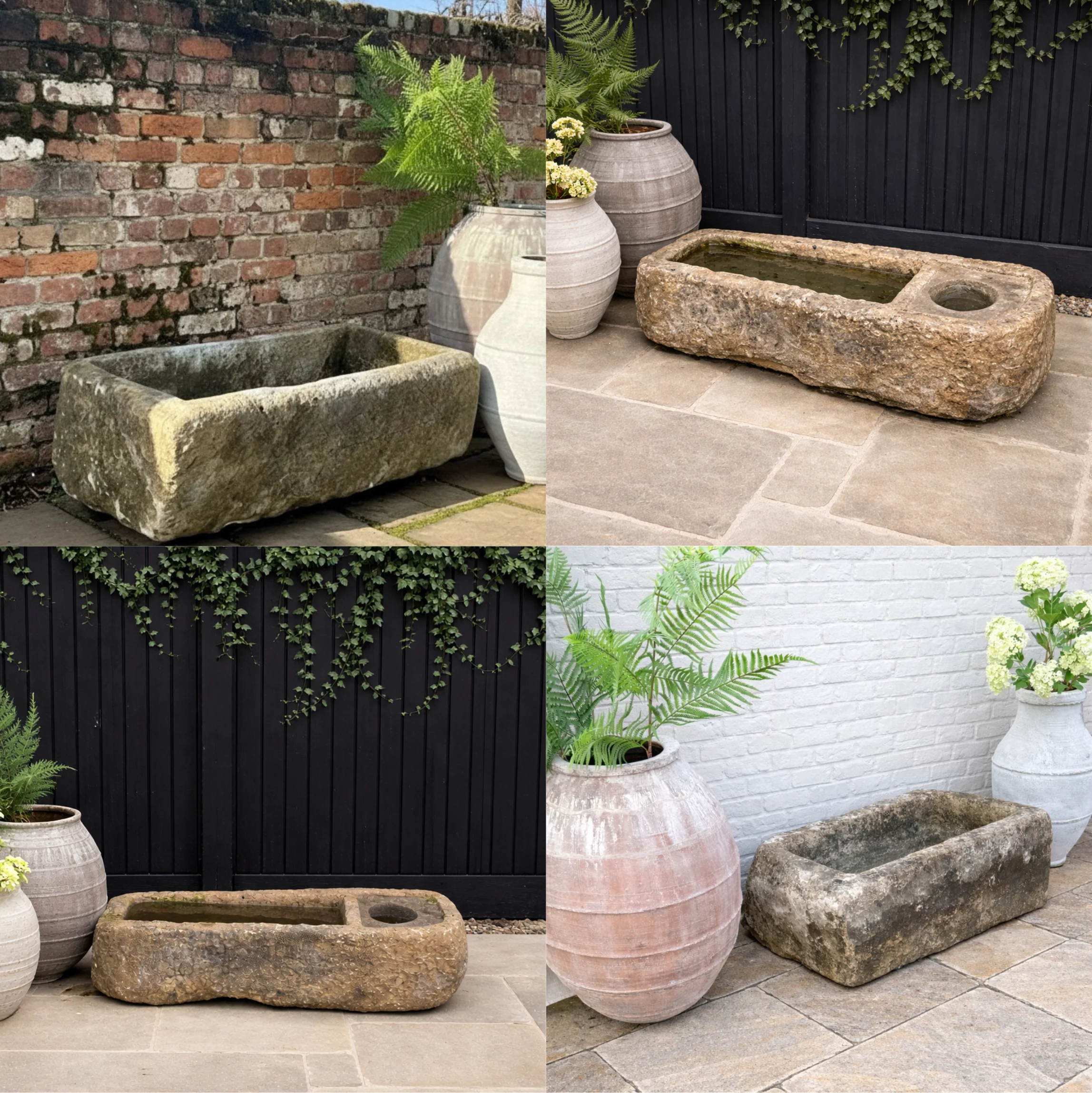 Antique Stone Trough - Planter