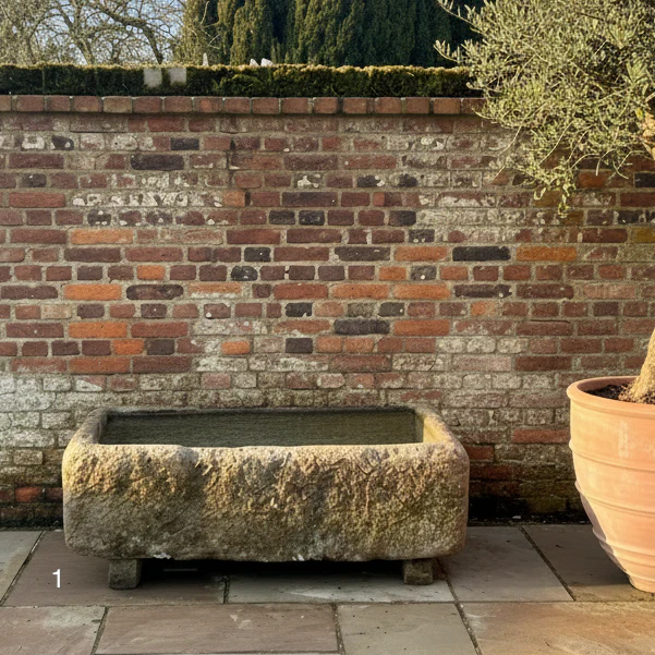 Antique Stone Trough - Planter - Image 2