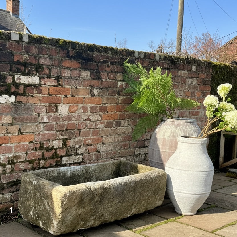Antique Stone Trough - Planter - Image 3