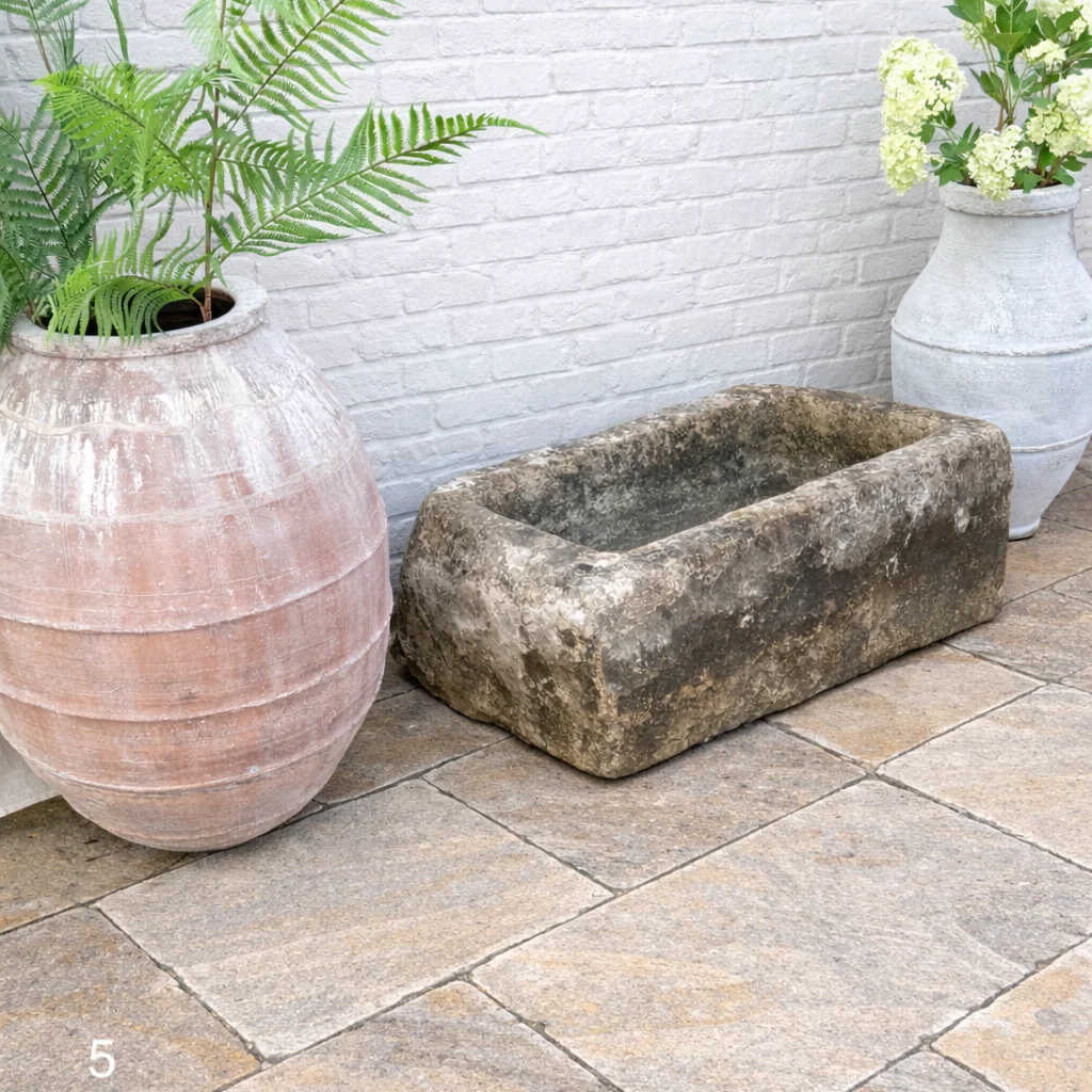 Antique Stone Trough - Planter - Image 5