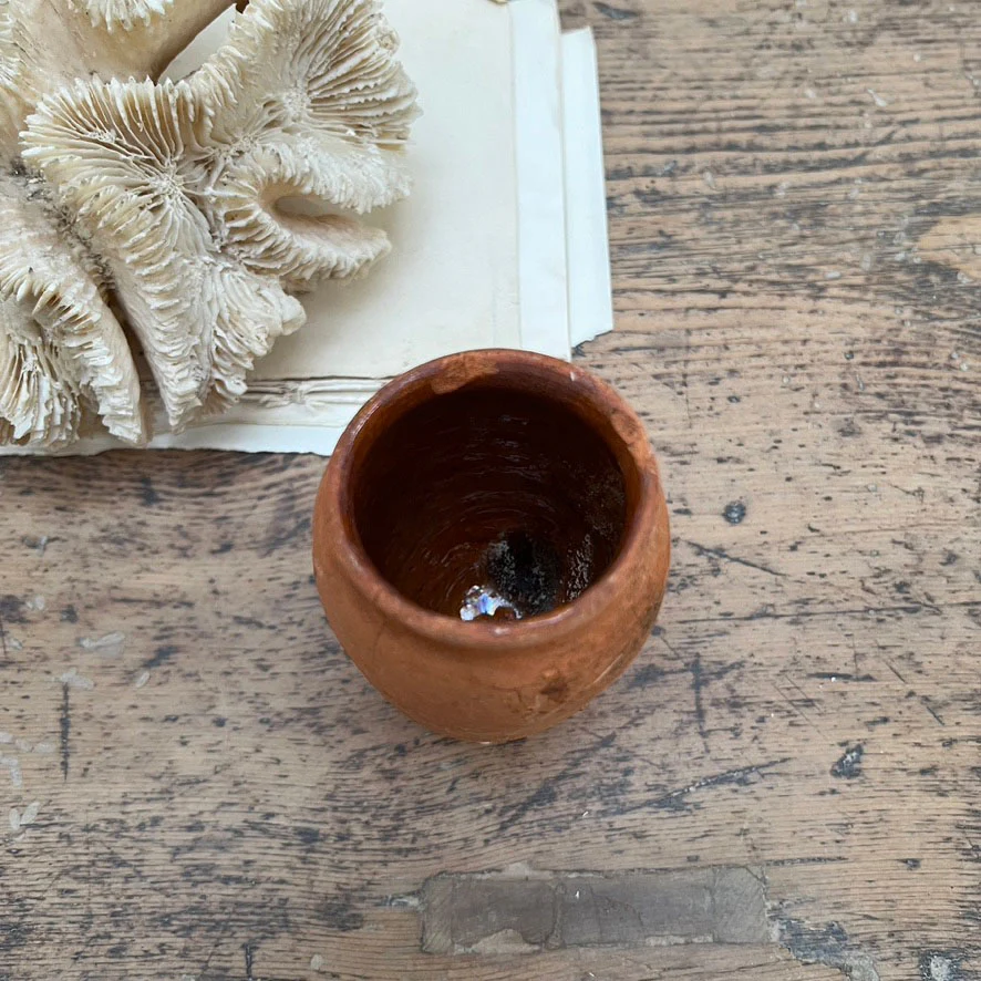 Antique Terracotta Honey Jar - Image 3