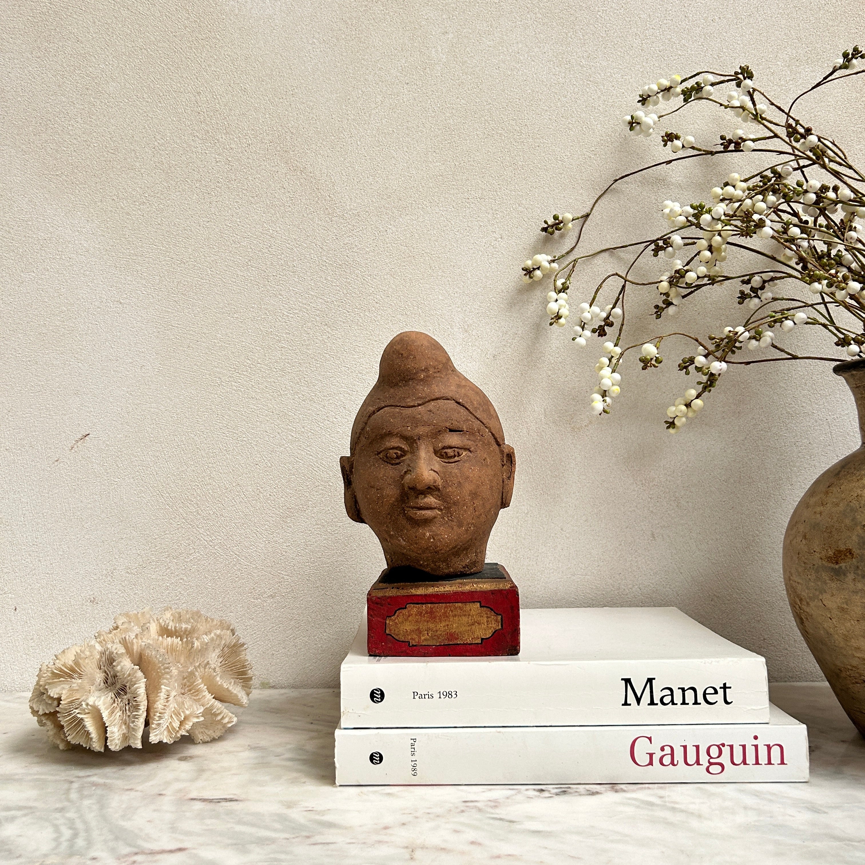 Antique Terracotta Male Bust | Suarti