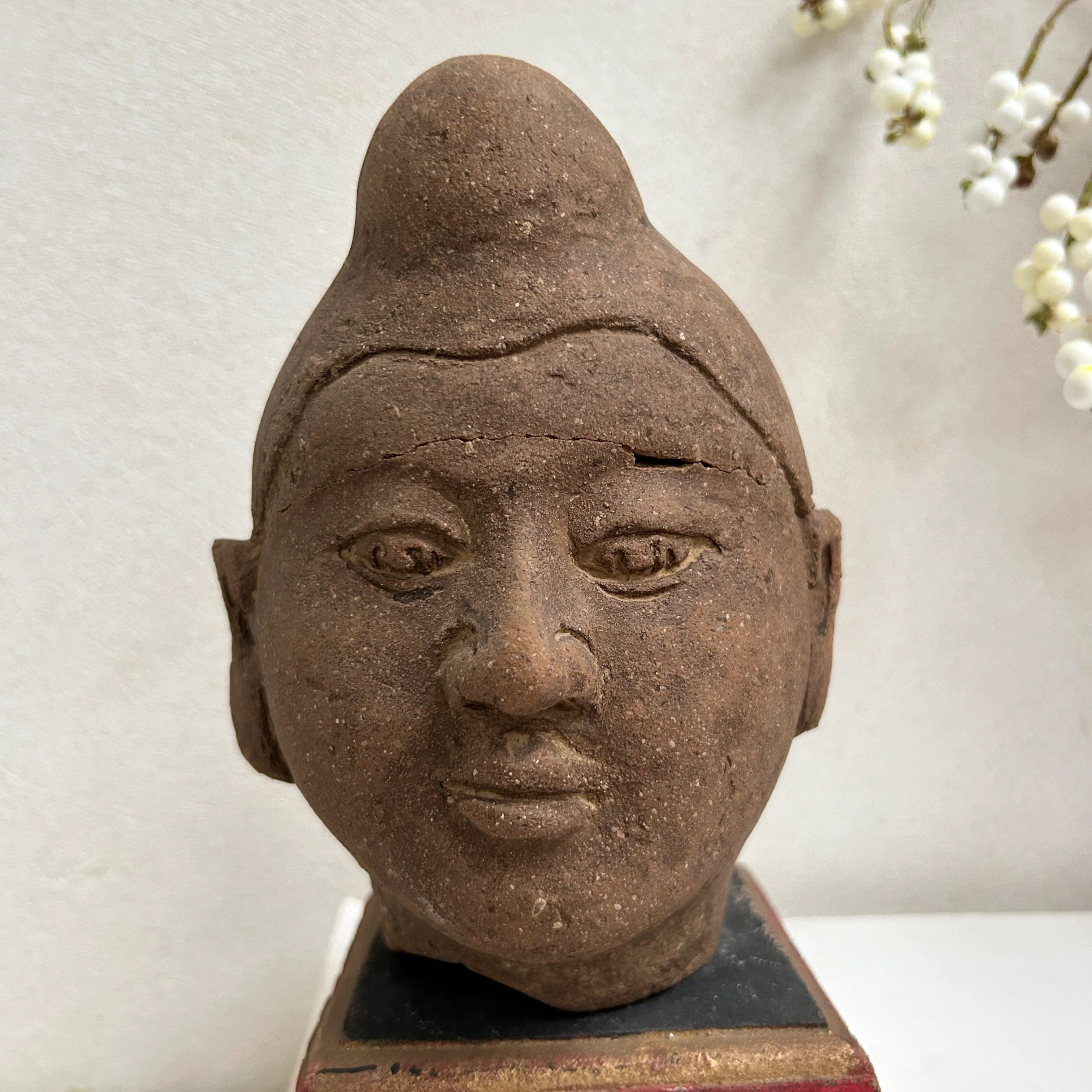 Antique Terracotta Male Bust | Suarti - Image 4