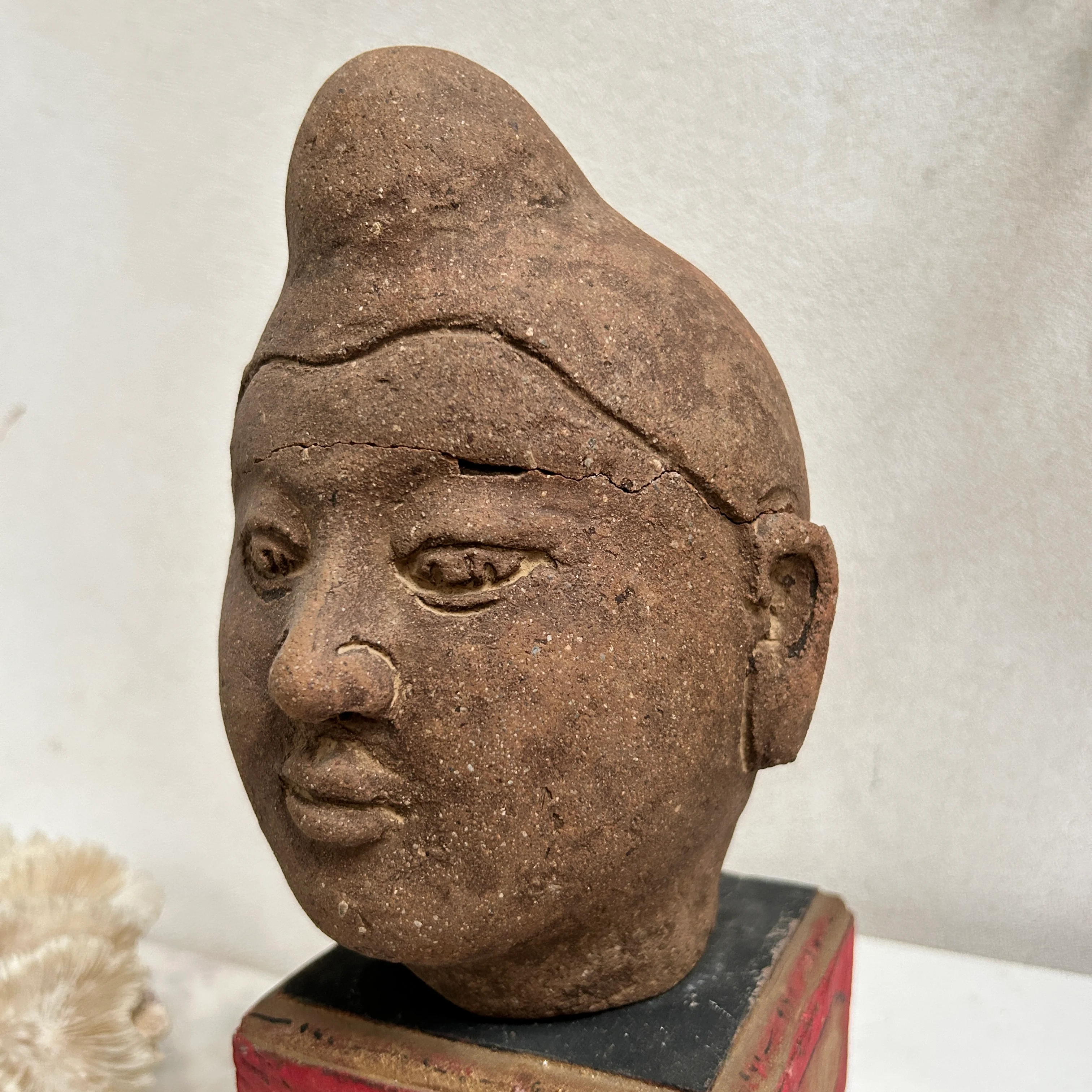 Antique Terracotta Male Bust | Suarti - Image 5