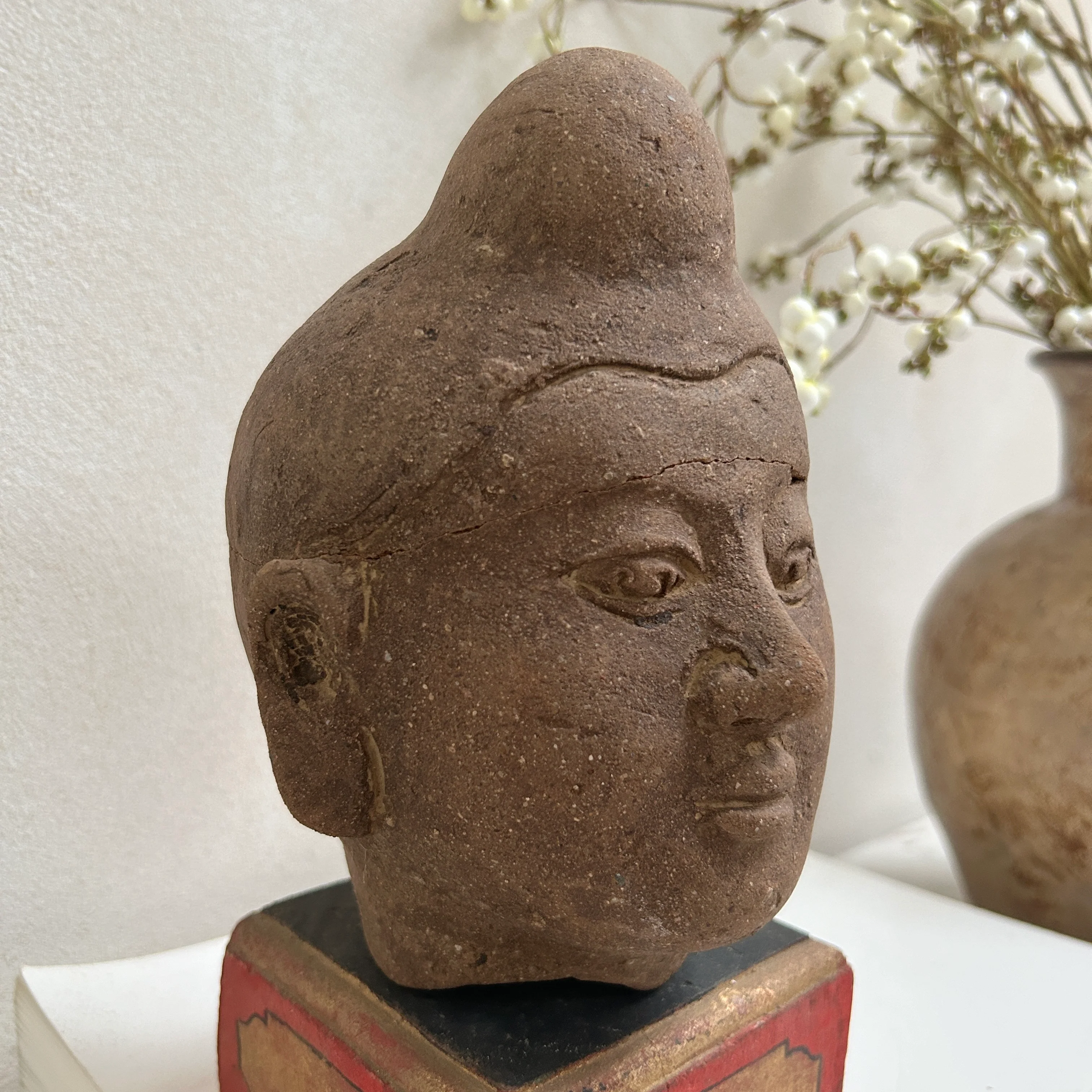 Antique Terracotta Male Bust | Suarti - Image 7