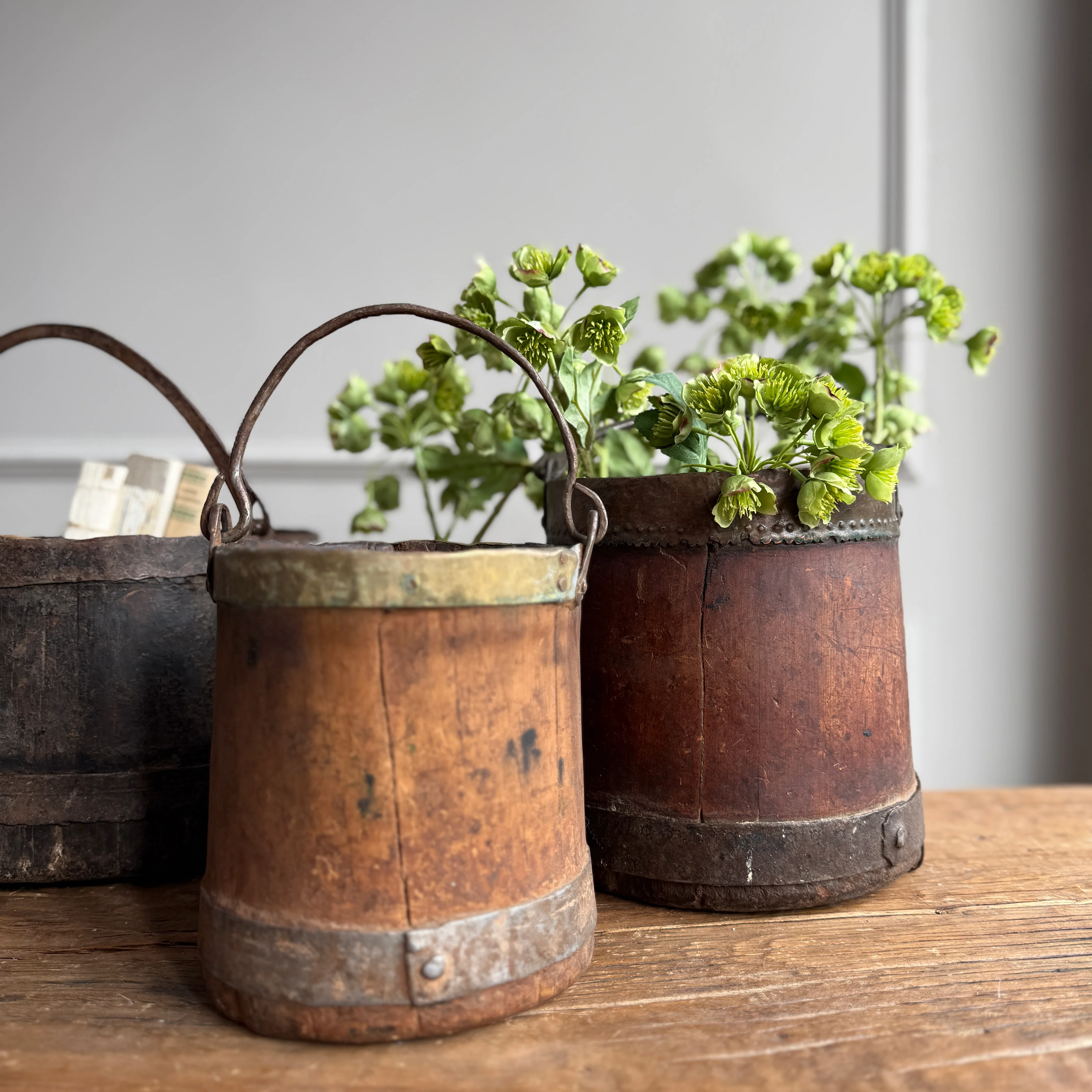 Antique Wood & Brass Grain Measure | Bushel - Image 4
