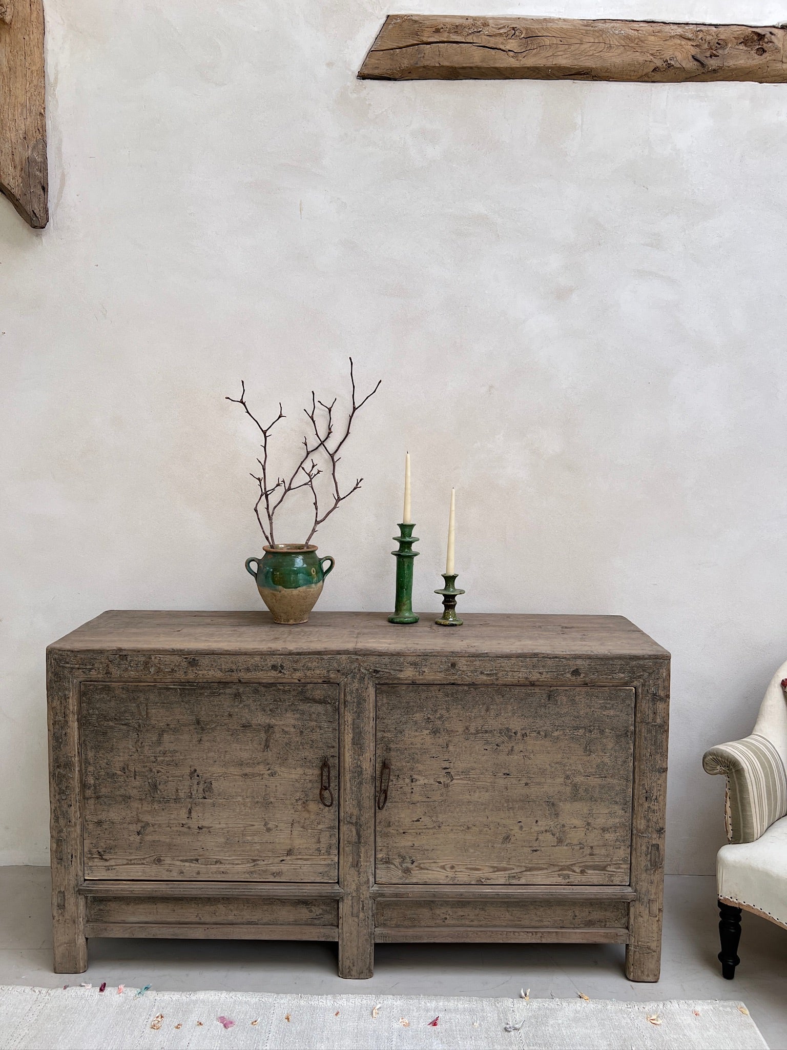 Antique Wood Cabinet | Bronwyn - Image 4