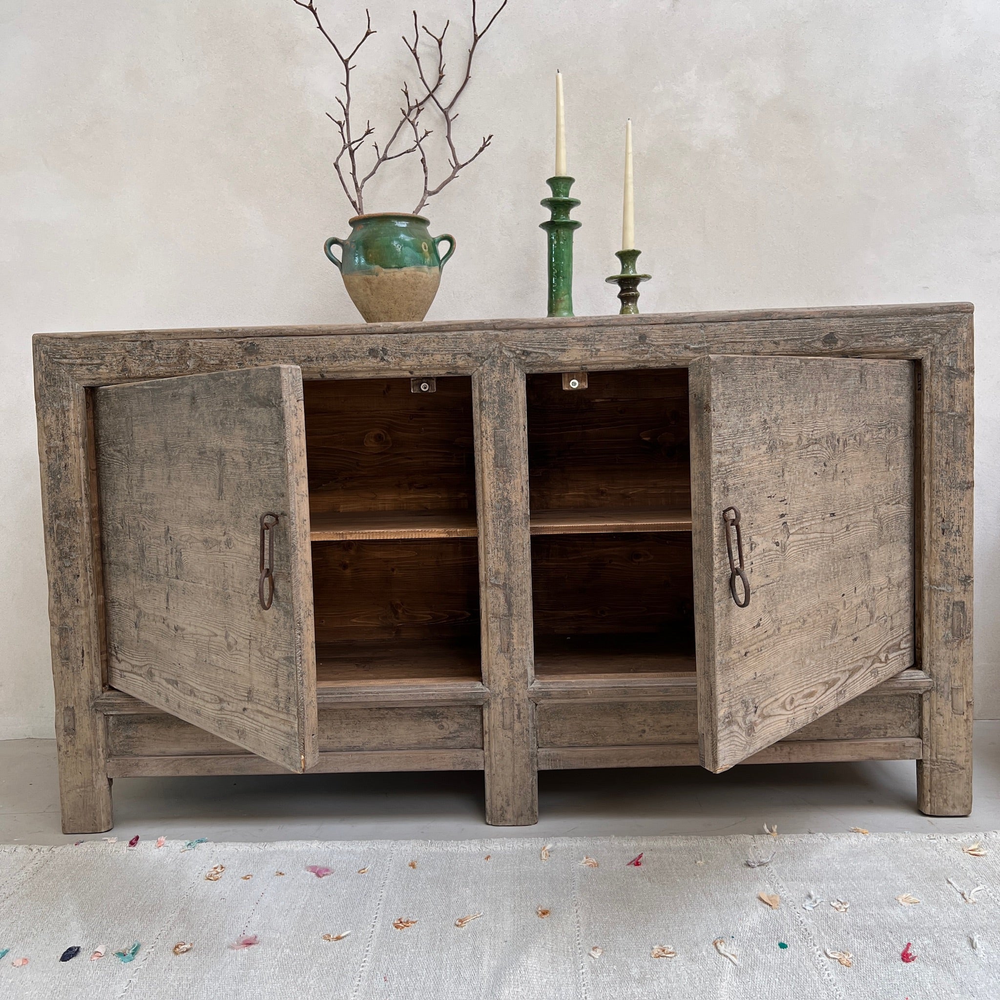 Antique Wood Cabinet | Bronwyn - Image 5