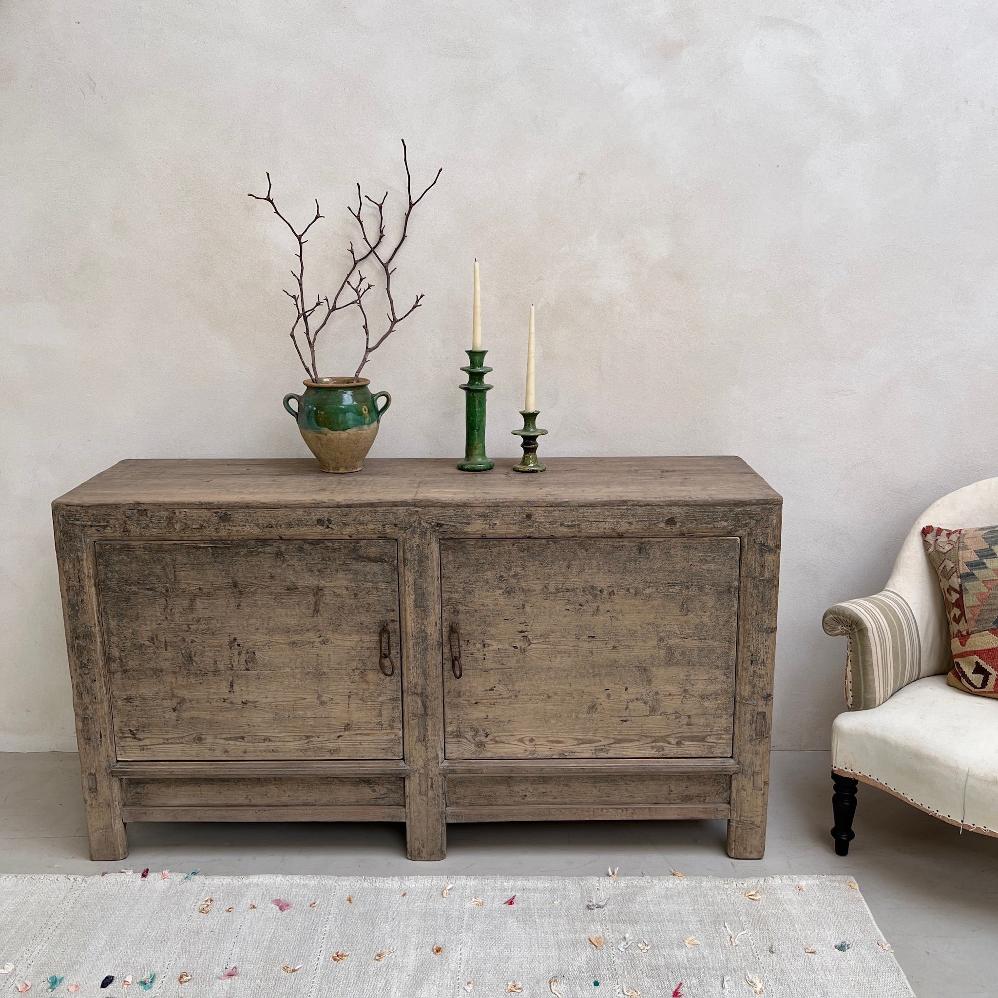 Antique Wood Cabinet | Bronwyn - Image 7