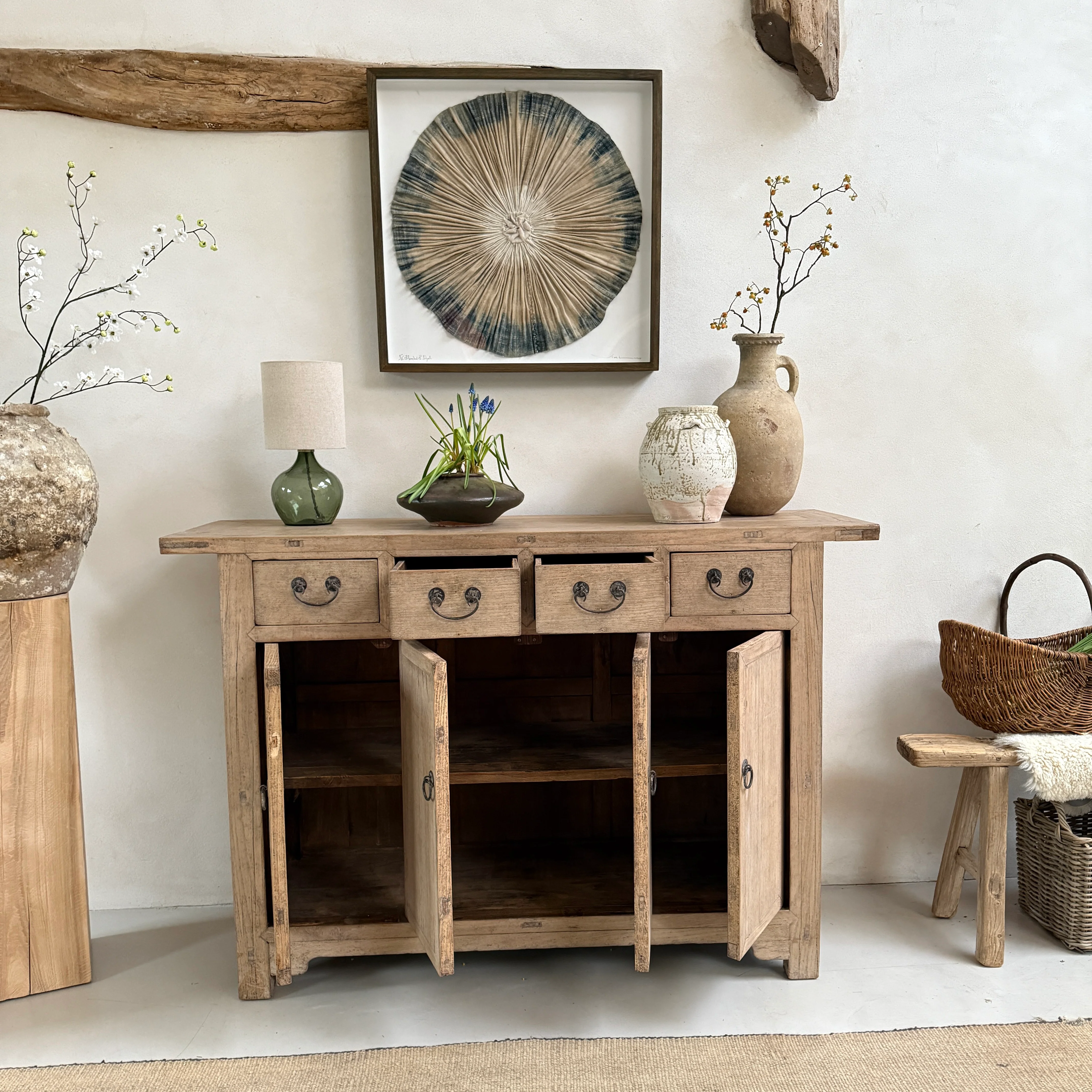 Antique Wood Sideboard | Sherah - Image 9